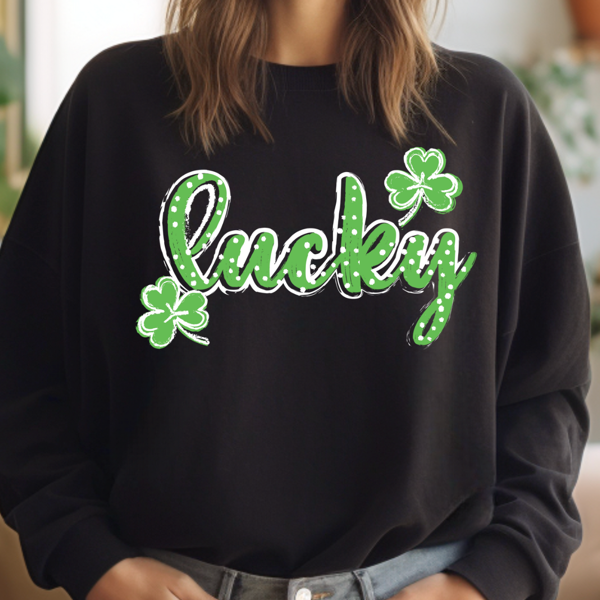 Luckycrewneck Sweatshirt T-Shirts, Hoodie | PodTeesHub.com