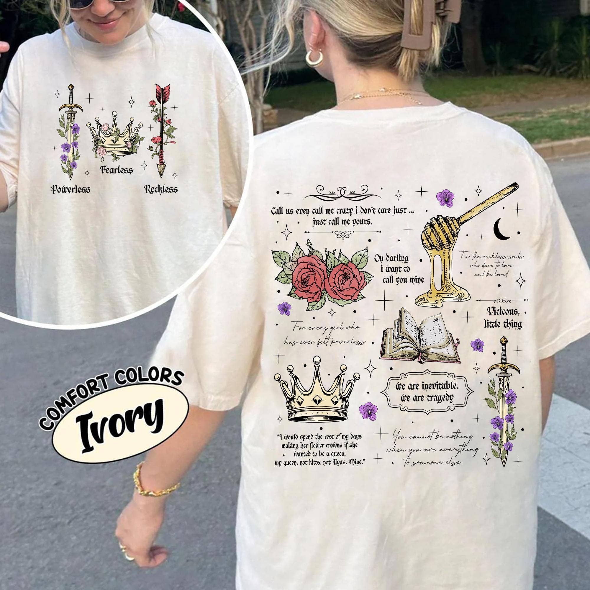 Bookish Romance Quote Fan Shirt For Bookworms Hoodie, Sweatshirt | PodTeesHub.com