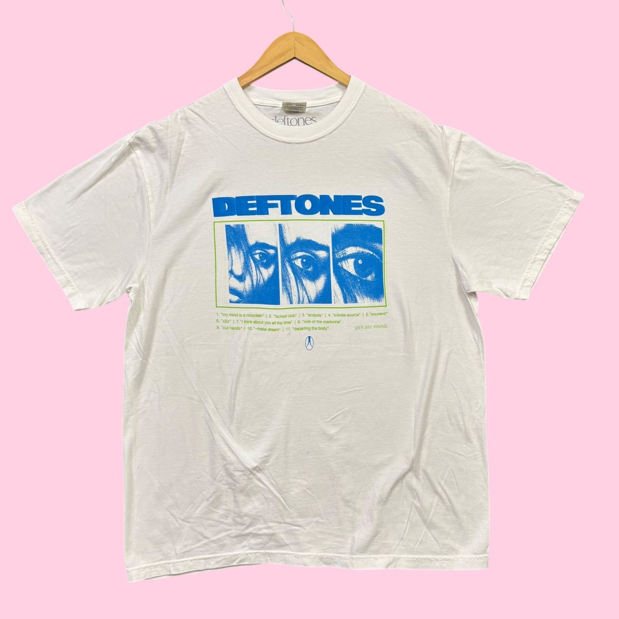 Band Tees Deftones Private Music Album Nu Metal Band Tee Xl Hoodie, Sweatshirt | PodTeesHub.com