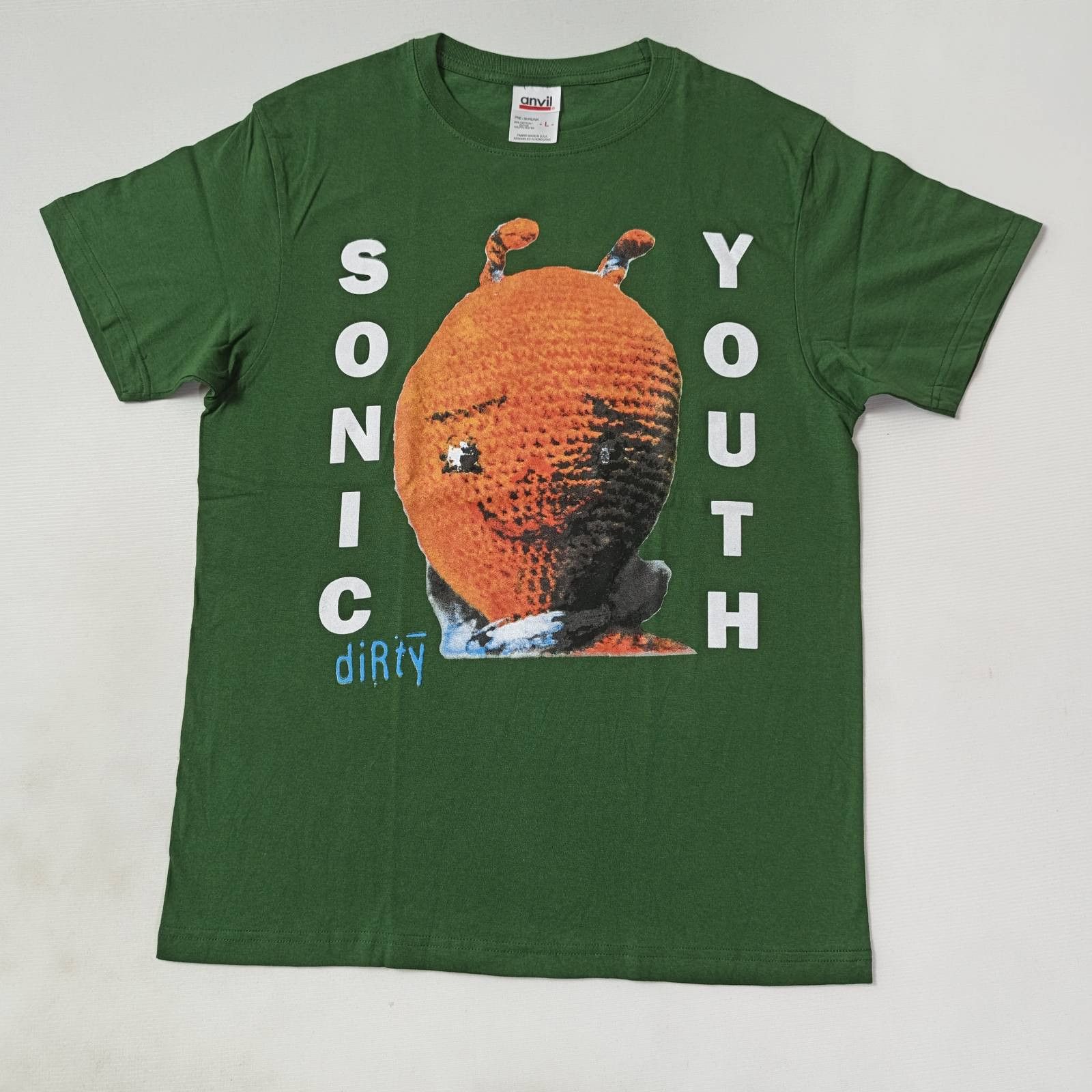 Band Tees Sonic Youth Dirty Dark Green Anvil Red Tag Honduras Size L Hoodie, Sweatshirt | PodTeesHub.com