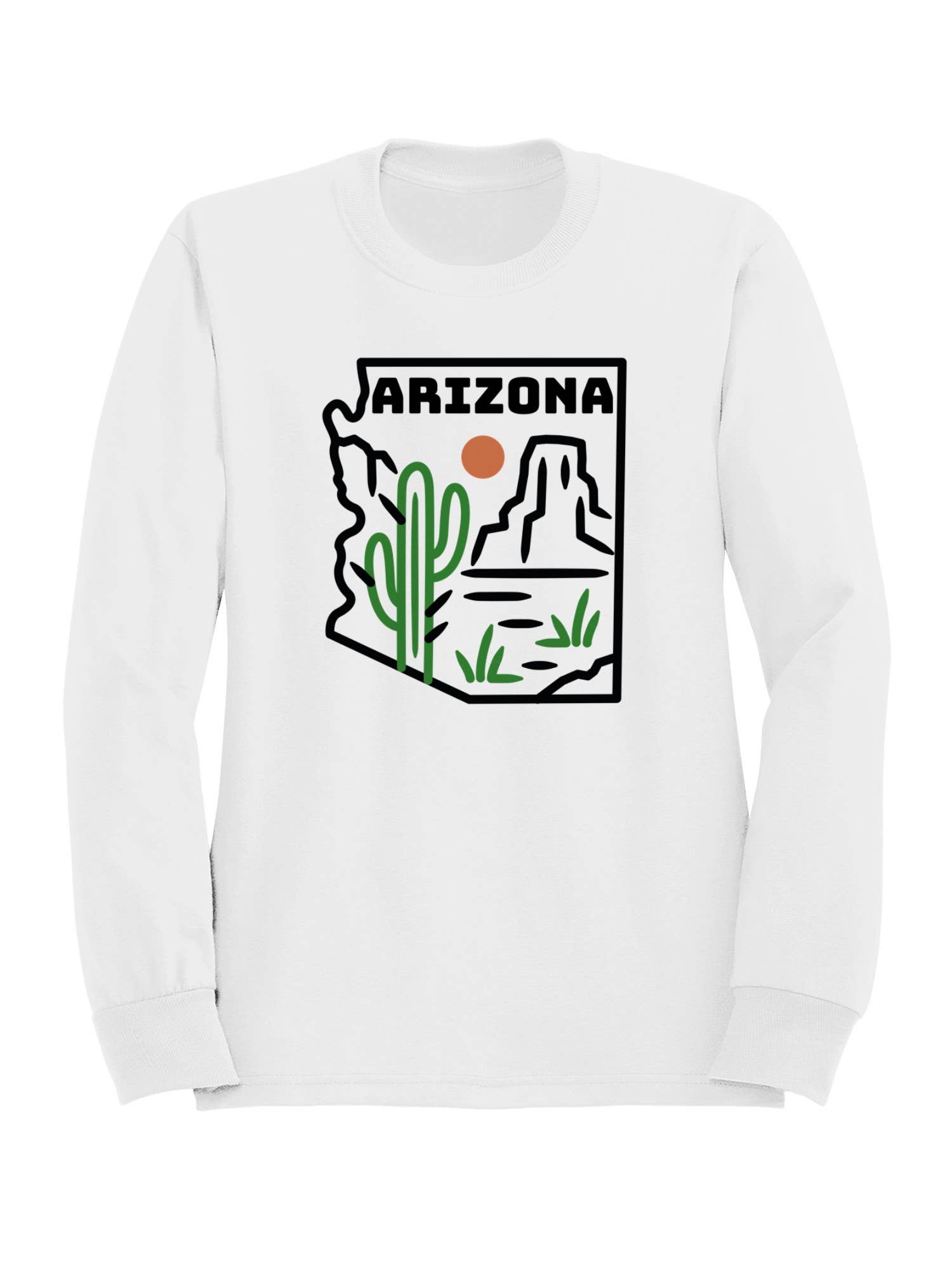Arizona Cactus Desert Art Women's Sweatshirt T-Shirts, Hoodie | PodTeesHub.com