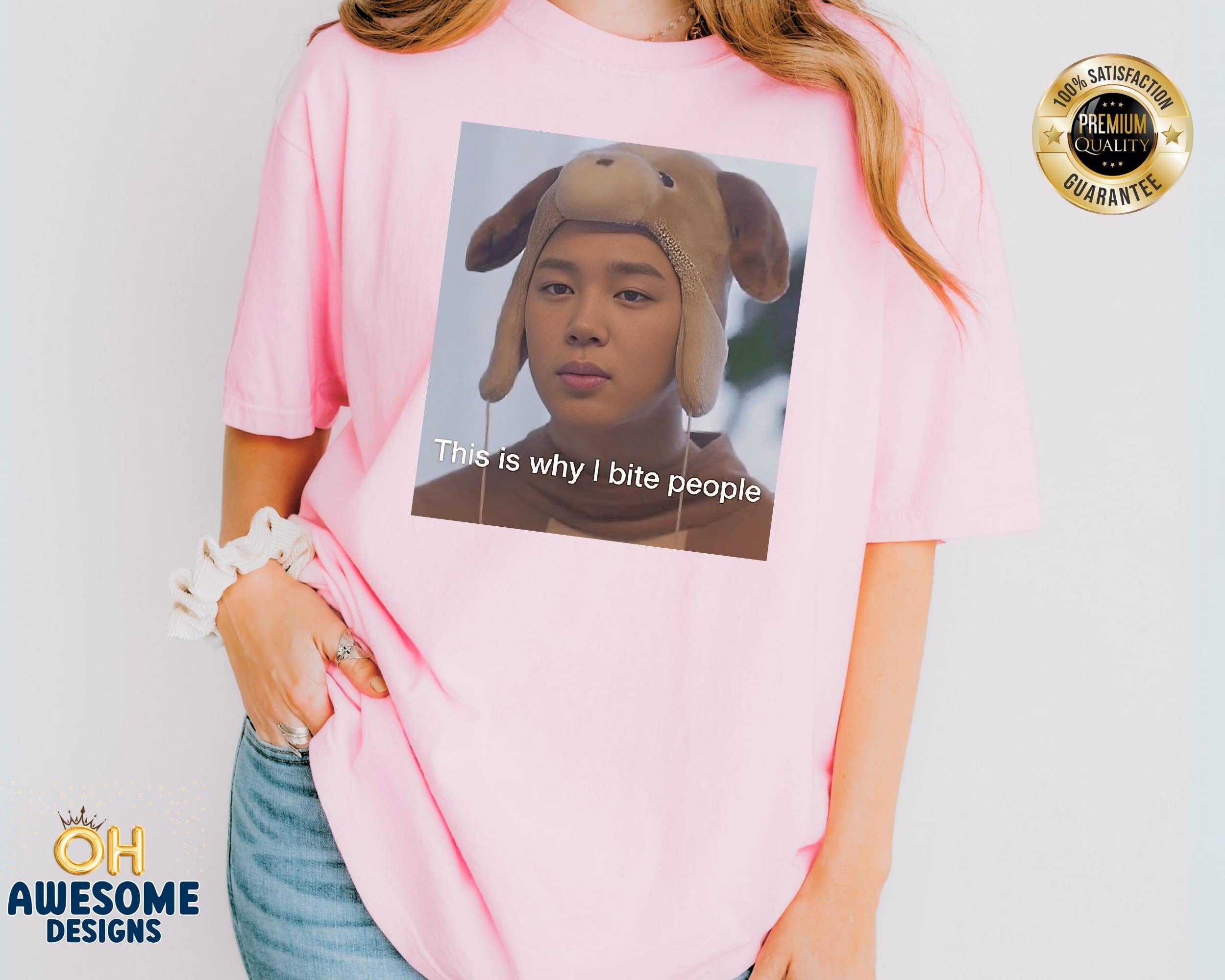 Bts Jimin Oversize Meme Tee - Comfortcolors Army Gift Hoodie, Sweatshirt | PodTeesHub.com