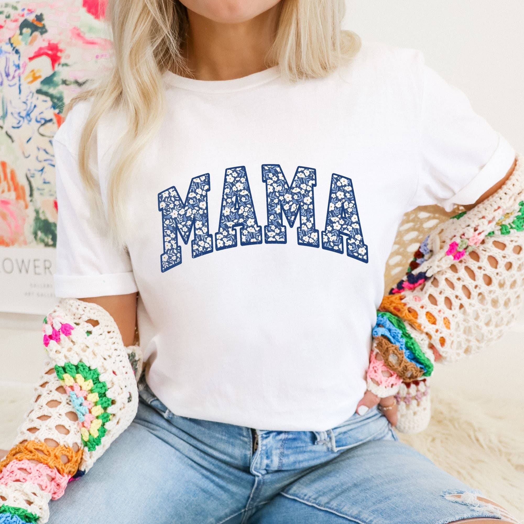Floral Mama Tshirt *Unisex Fit* 1040 Hoodie, Sweatshirt | PodTeesHub.com