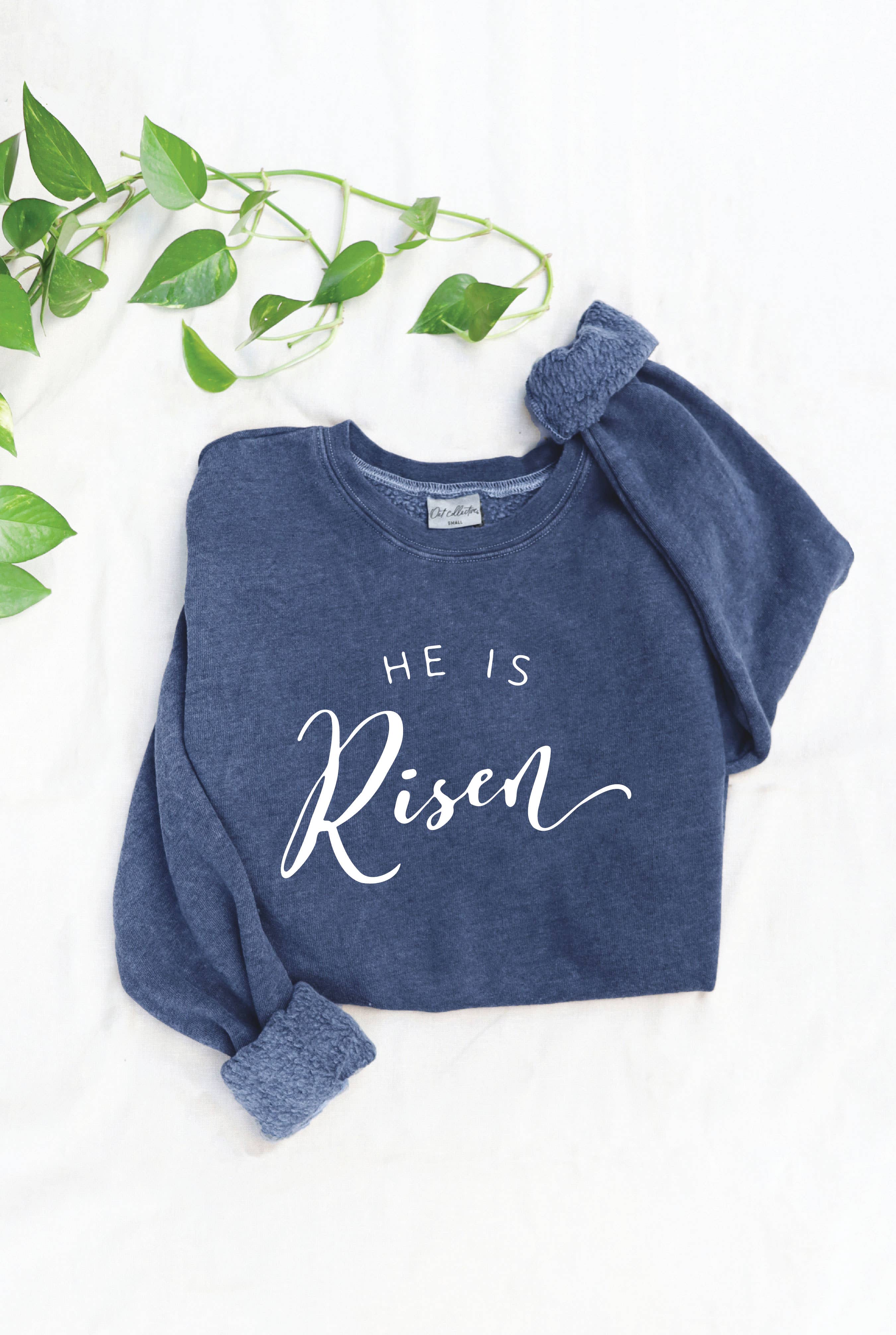 He Is Risen Mineral Graphic Sweatshirt T-Shirts, Hoodie | PodTeesHub.com