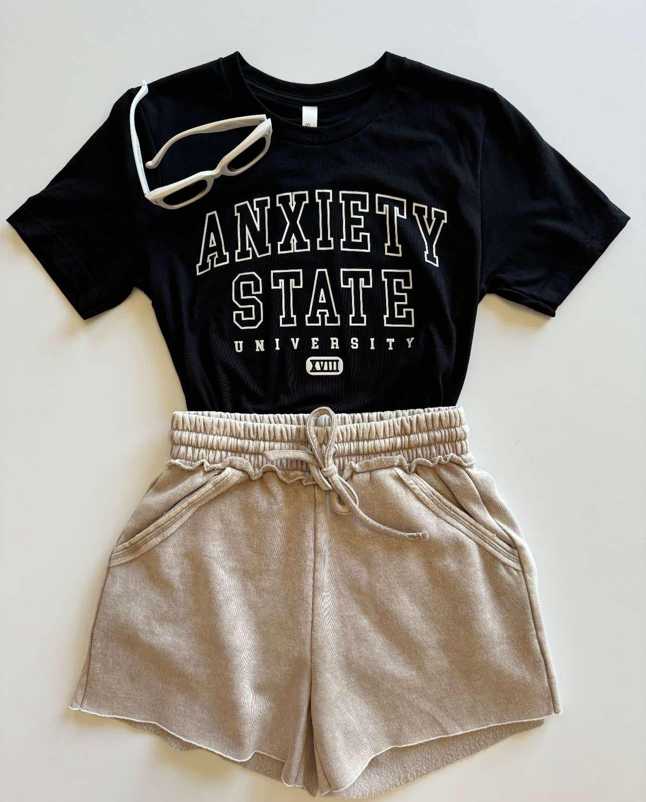 Anxiety State University Funny Shirt, Funny Graphic Shirt Hoodie, Sweatshirt | PodTeesHub.com