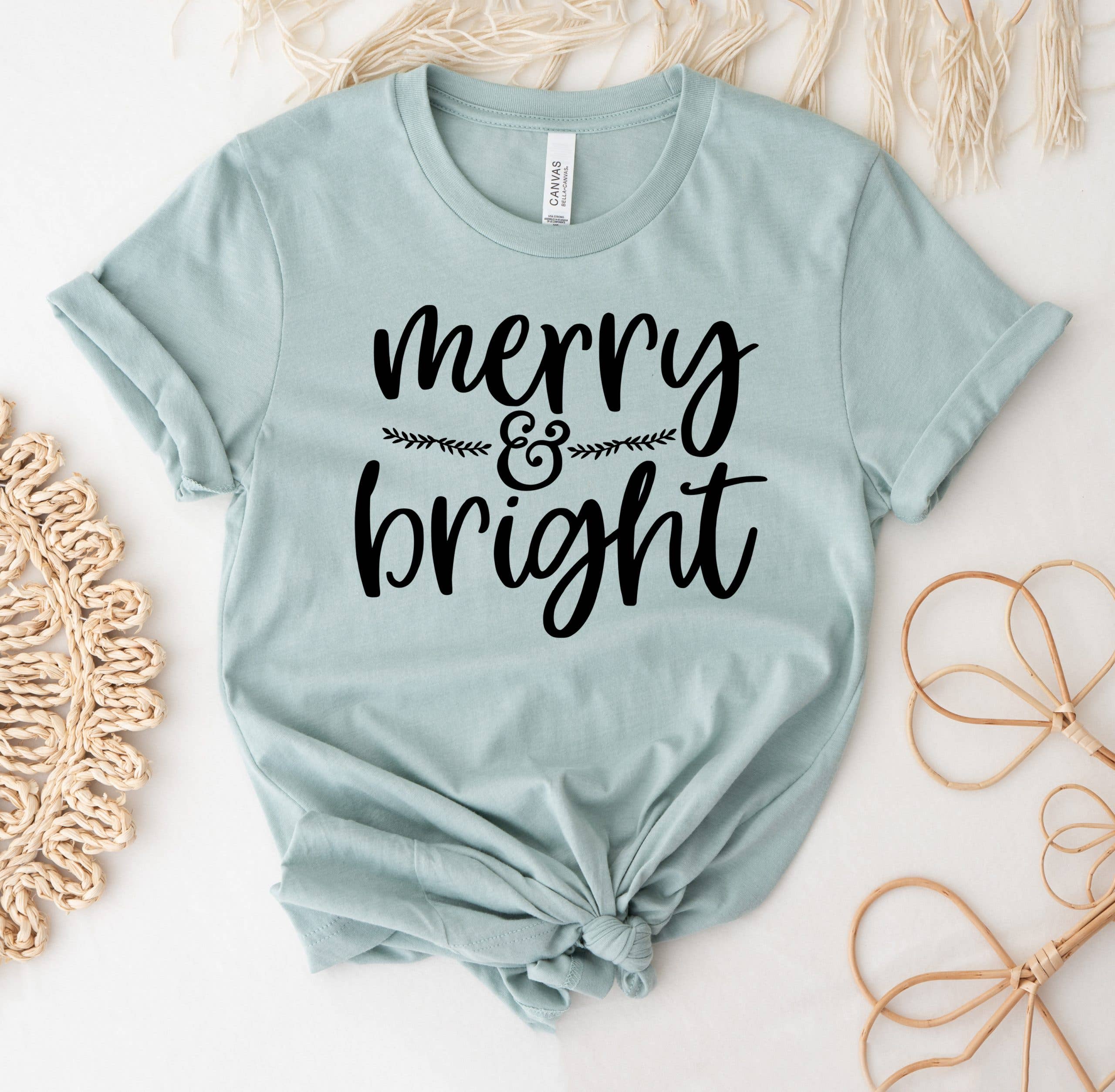 Merry Bright T-Shirt Hoodie, Sweatshirt | PodTeesHub.com