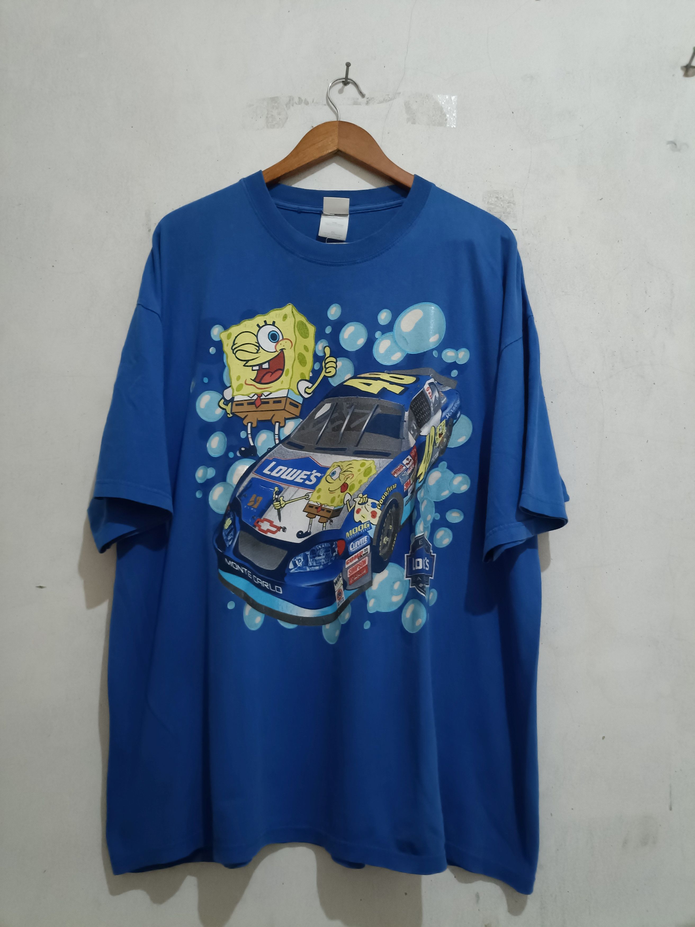 Vintage Nascar Chevrolet Spongebob Jimmy Johnson T-Shirts, Hoodie, Sweatshirt | PodTeesHub.com