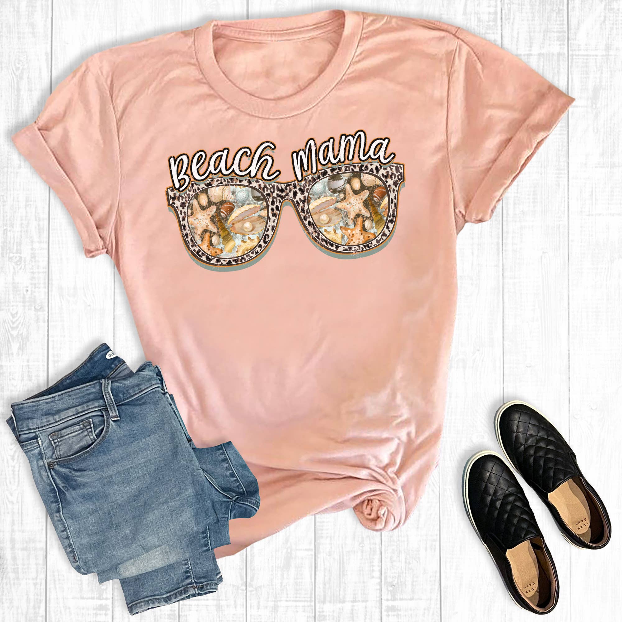 Summer Beach Mama Graphic Tee Hoodie, Sweatshirt | PodTeesHub.com