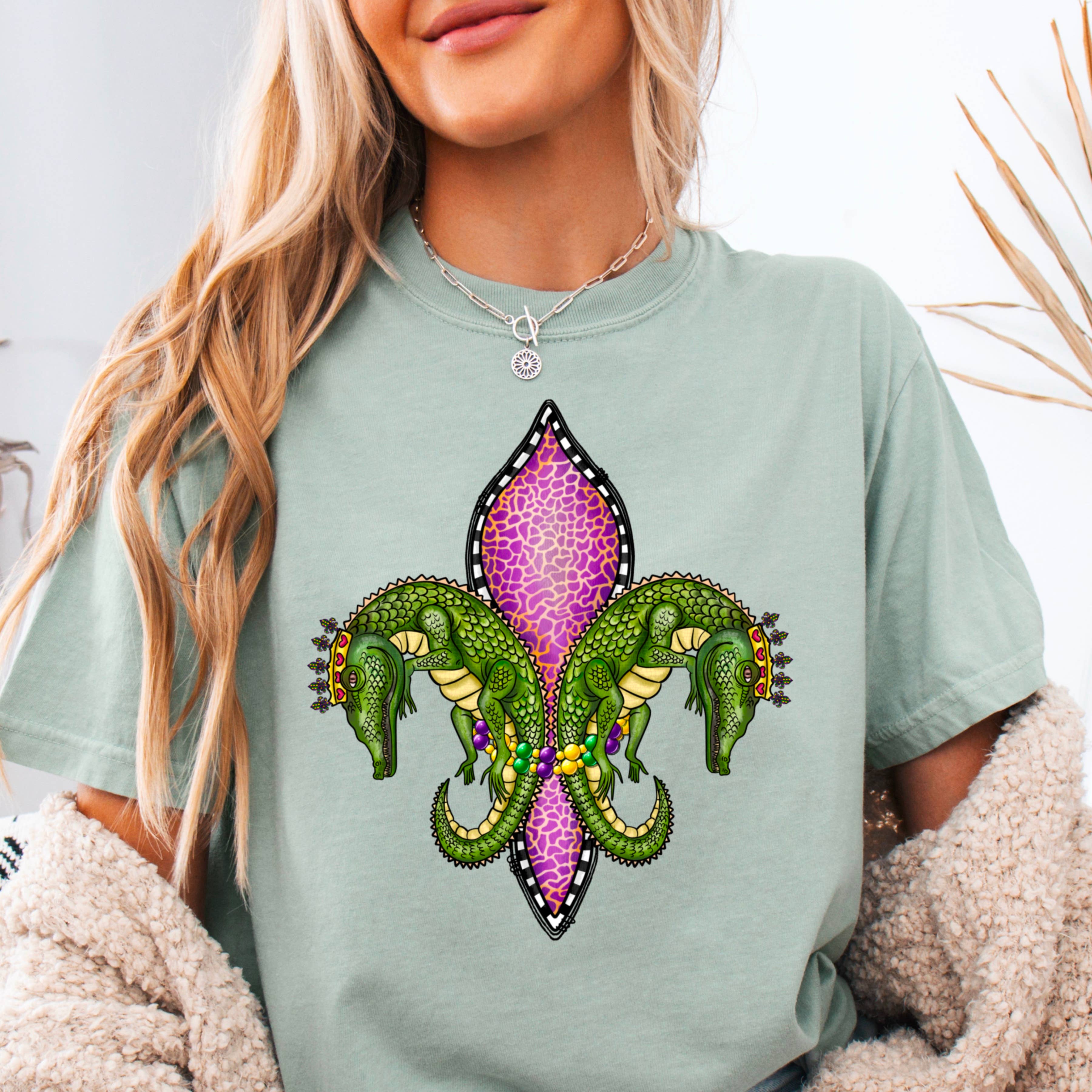 Mardi Gras Social Club Graphic Tee | Comfort Colors Hoodie, Sweatshirt | PodTeesHub.com