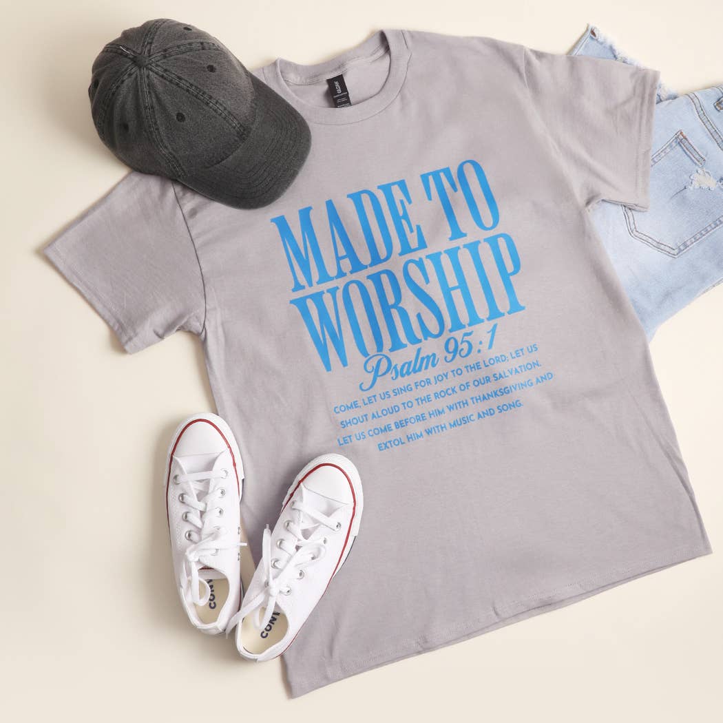 Made To Worship Psalm 95:1 Heavy Cotton T-Shirt Hoodie, Sweatshirt | PodTeesHub.com