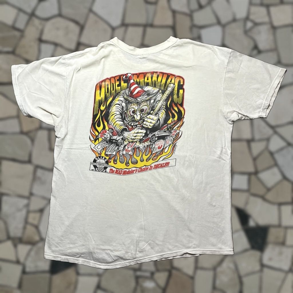 Nascar Vintage Slixx Decals Model Car Maniac Nascar Xl White Short Sleeve Hanes Beefy T T-Shirts, Hoodie, Sweatshirt