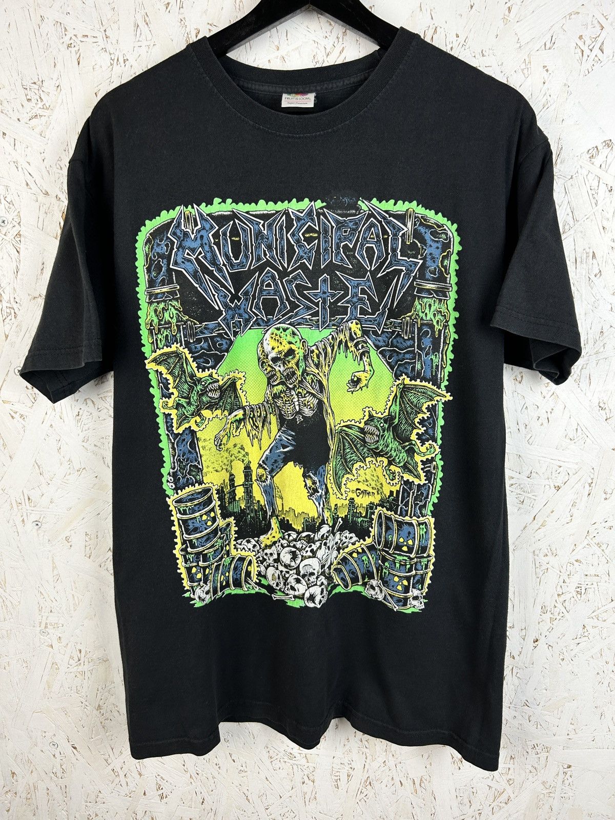 Band Tees Vintage Municipal Waste Gaither Zombie Bat Metal T Shirt Hoodie, Sweatshirt | PodTeesHub.com