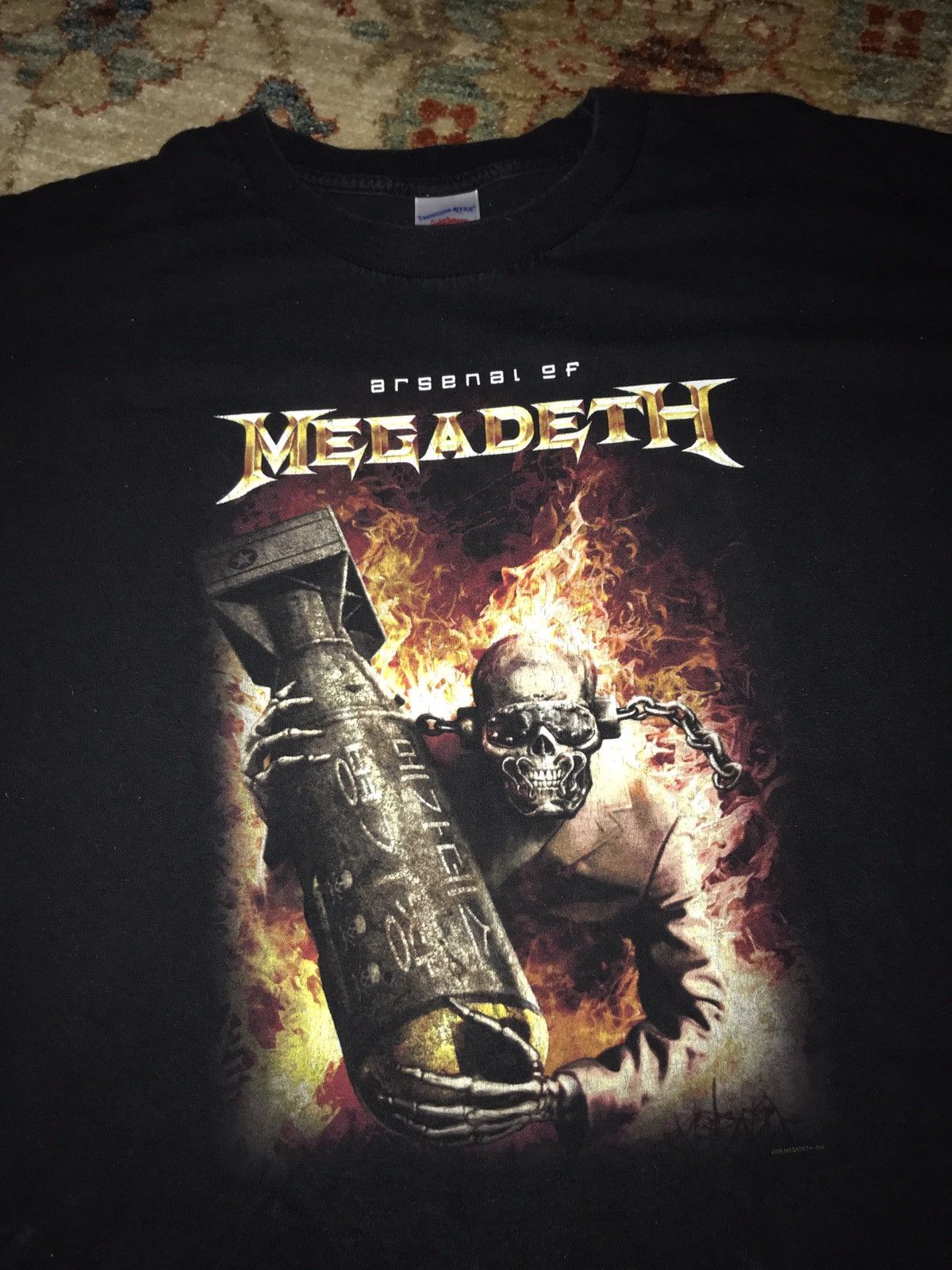 Vintage Vtg 2006 Arsenal Of Megadeth Rock Metal Band Tee Xxl Hoodie, Sweatshirt | PodTeesHub.com