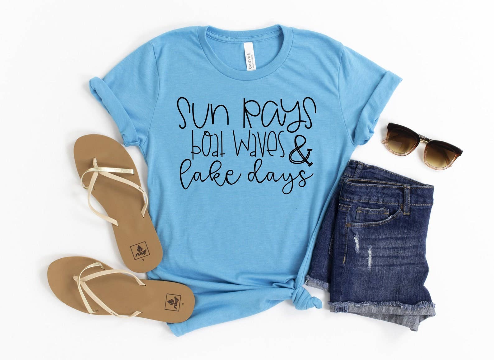 Boat Waves Sun Rays T-Shirt Hoodie, Sweatshirt | PodTeesHub.com