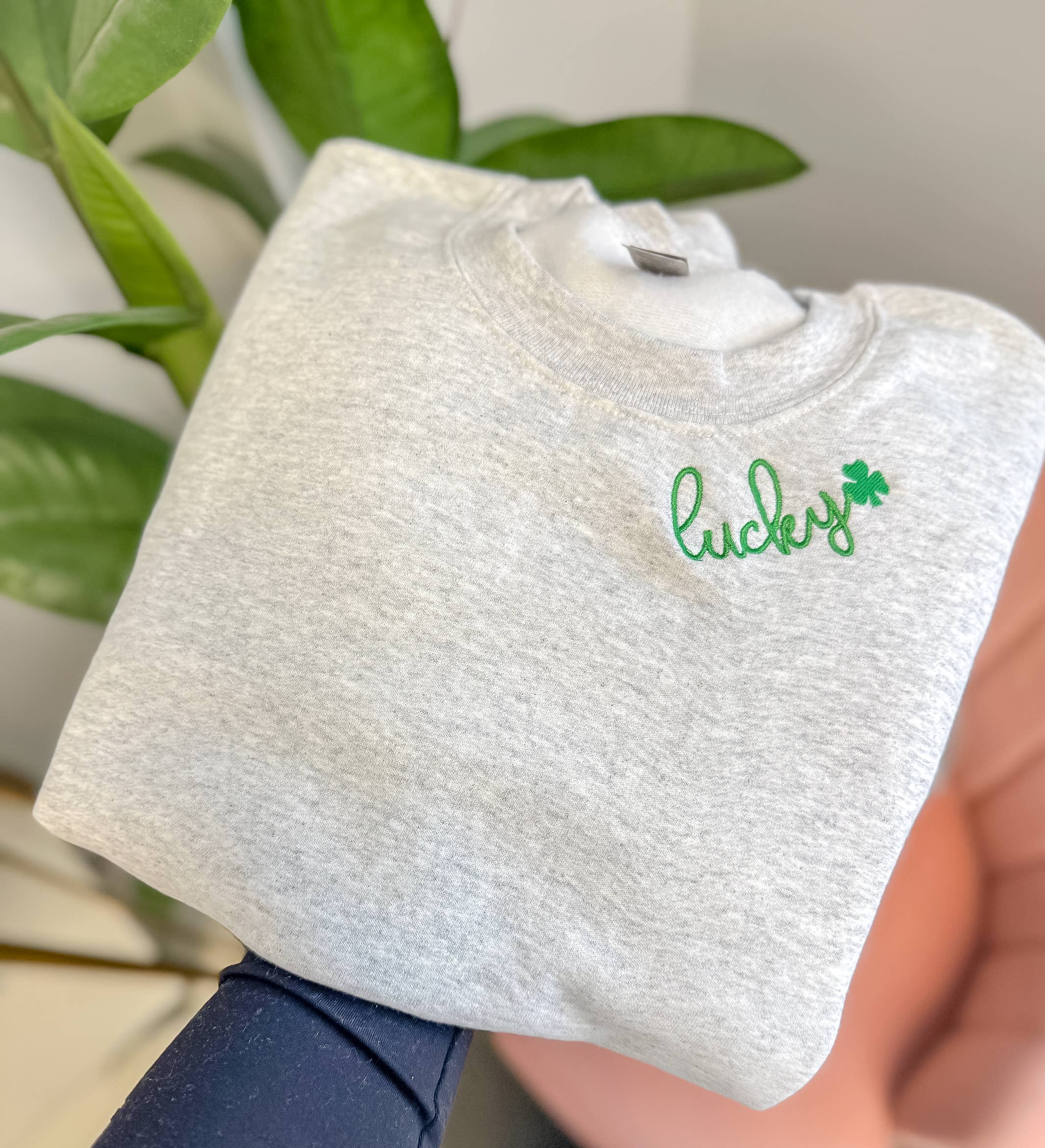 Lucky Sweatshirt, Lucky Collar Sweatshirt, St. Patrick's Day T-Shirts, Hoodie | PodTeesHub.com