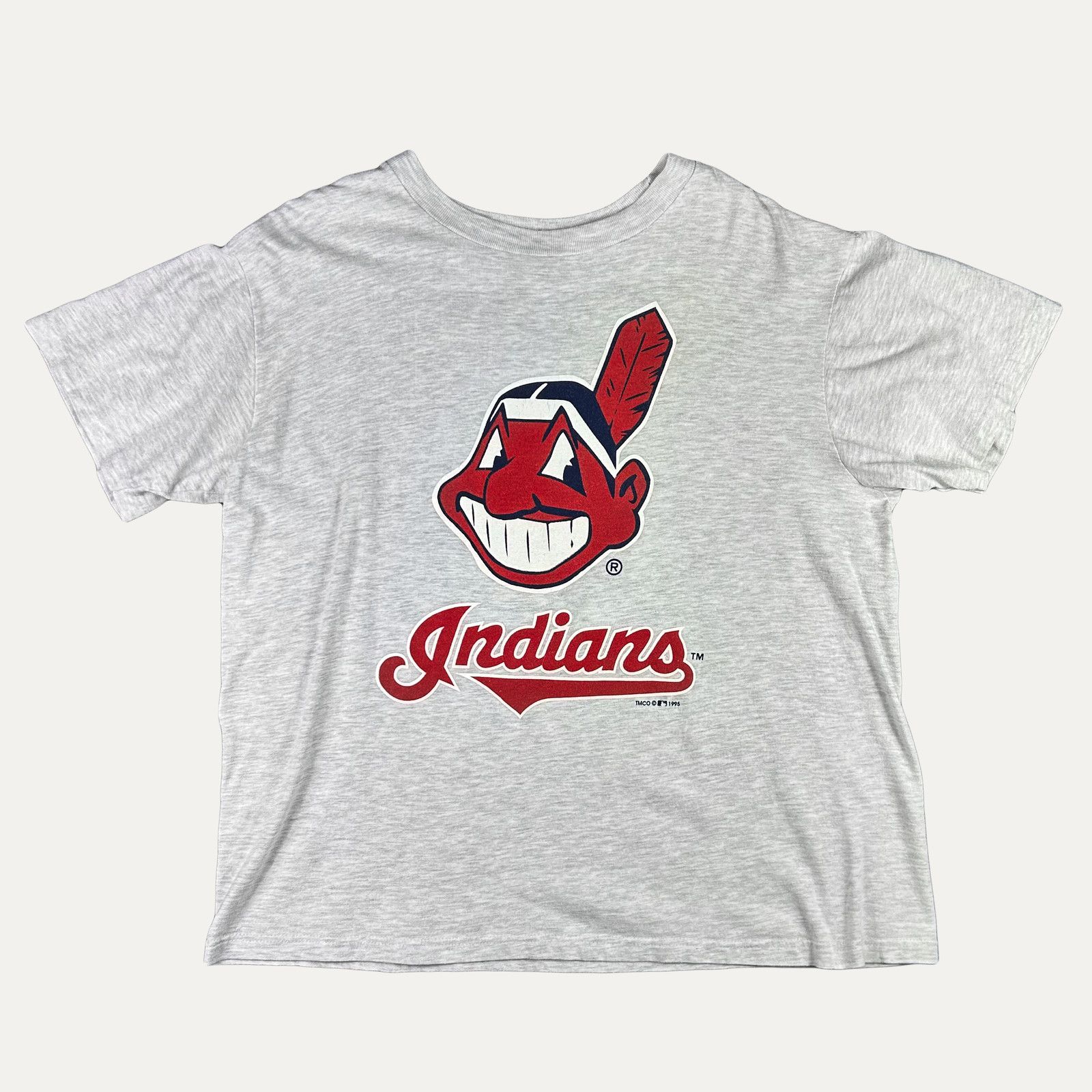 Vintage 1995 Cleveland Indians Logo T Shirt Hoodie, Sweatshirt | PodTeesHub.com