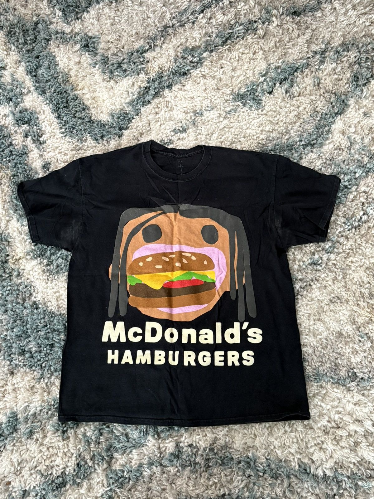 Scott Travis Scott X Cpfm 4 Cj Burger Mouth T Shirt Hoodie, Sweatshirt | PodTeesHub.com