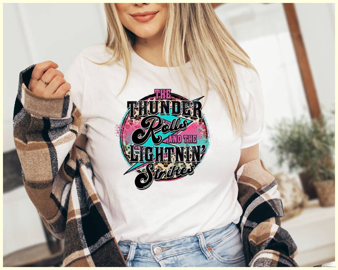 The Thunder Rolls and the Lightning Strikes - Country Shirt Hoodie, Sweatshirt | PodTeesHub.com