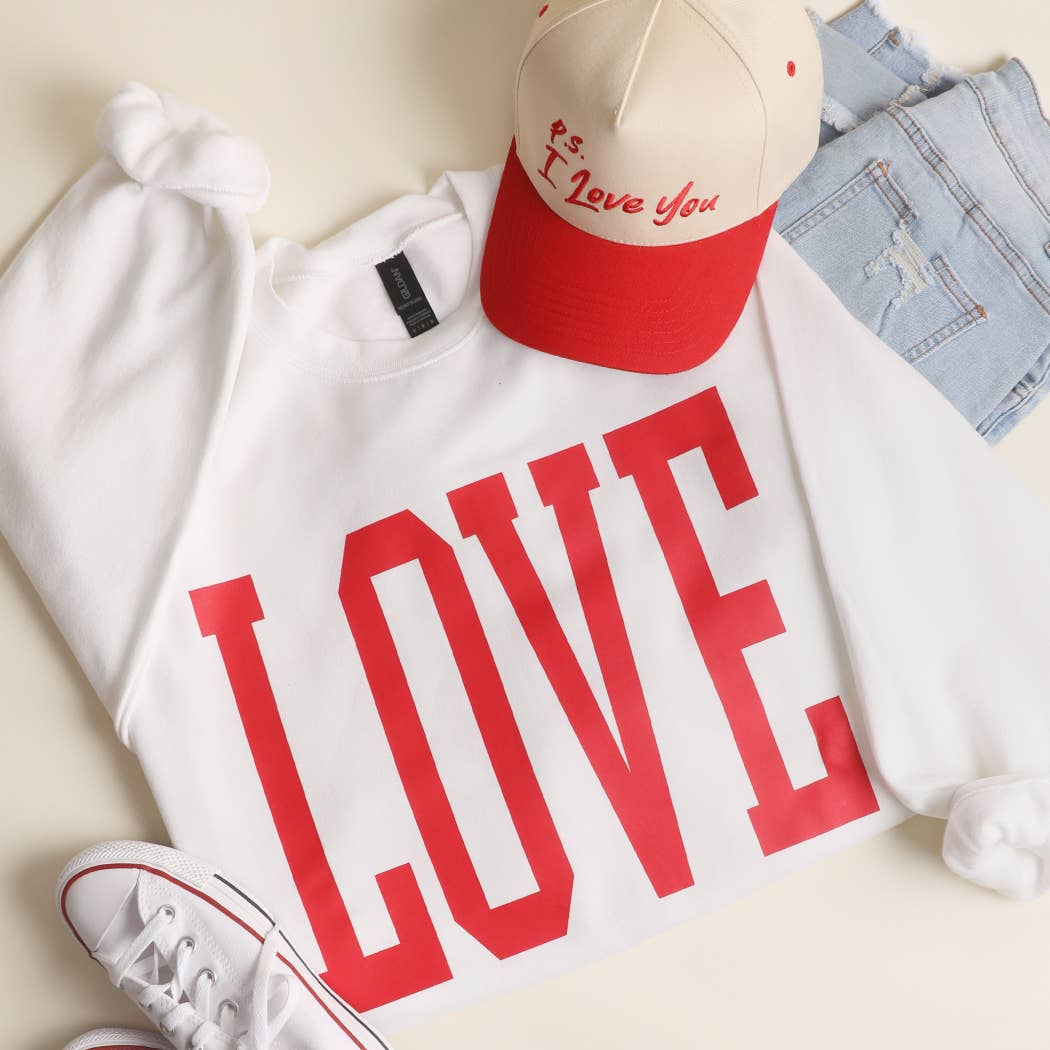 Love Oversized Heavyweight Sweatshirt T-Shirts, Hoodie | PodTeesHub.com