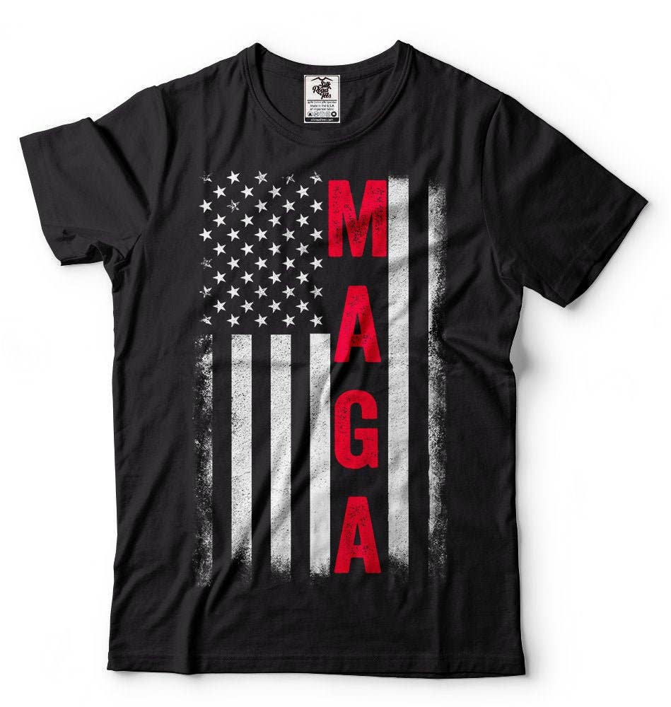 Maga Flag Donald Trump 2024 Election Re-Election T-Shirt Hoodie, Sweatshirt | PodTeesHub.com