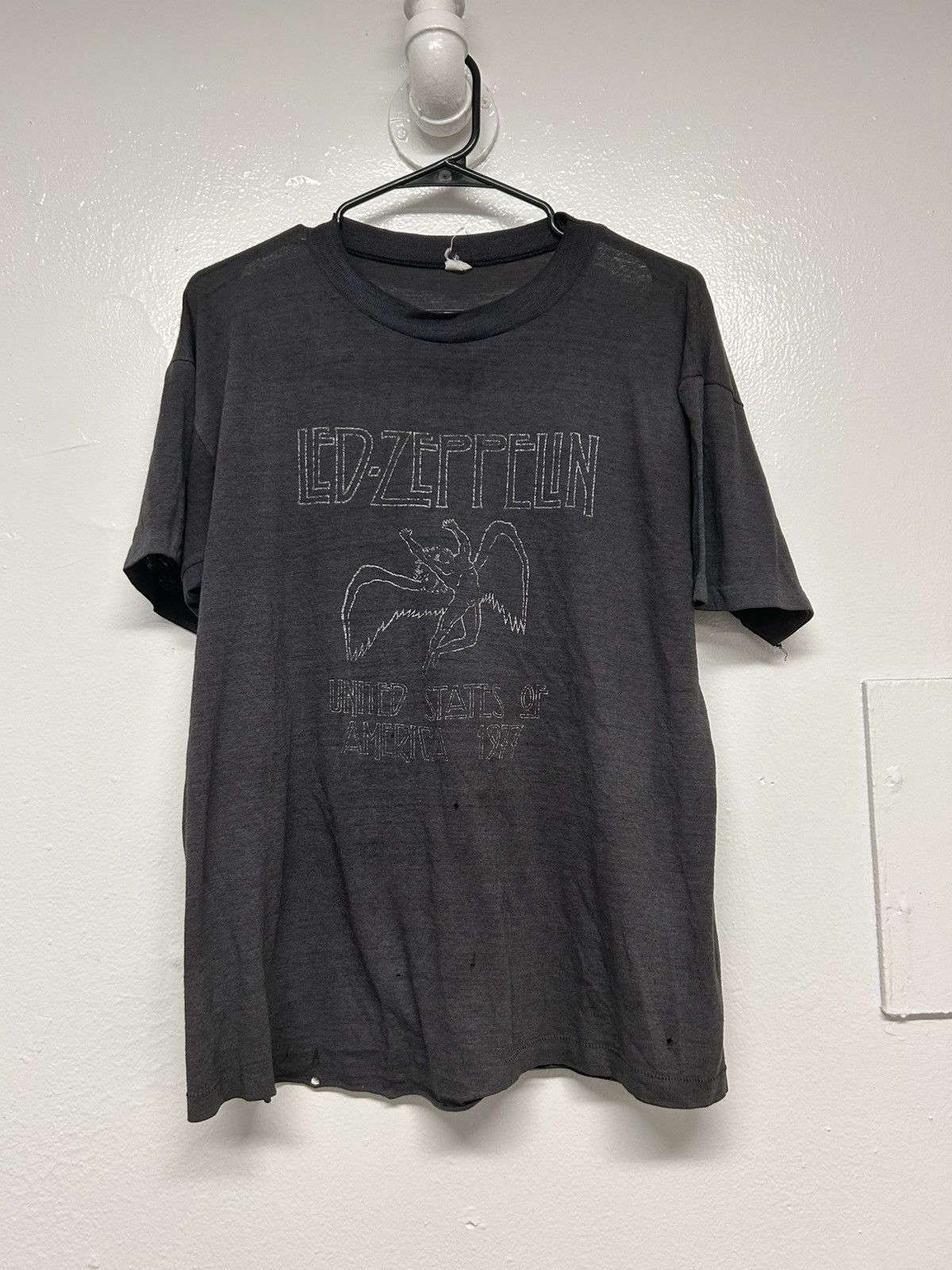 Led Zeppelin Extremely Faded 1980s Led Zeppelin Tee Hoodie, Sweatshirt | PodTeesHub.com