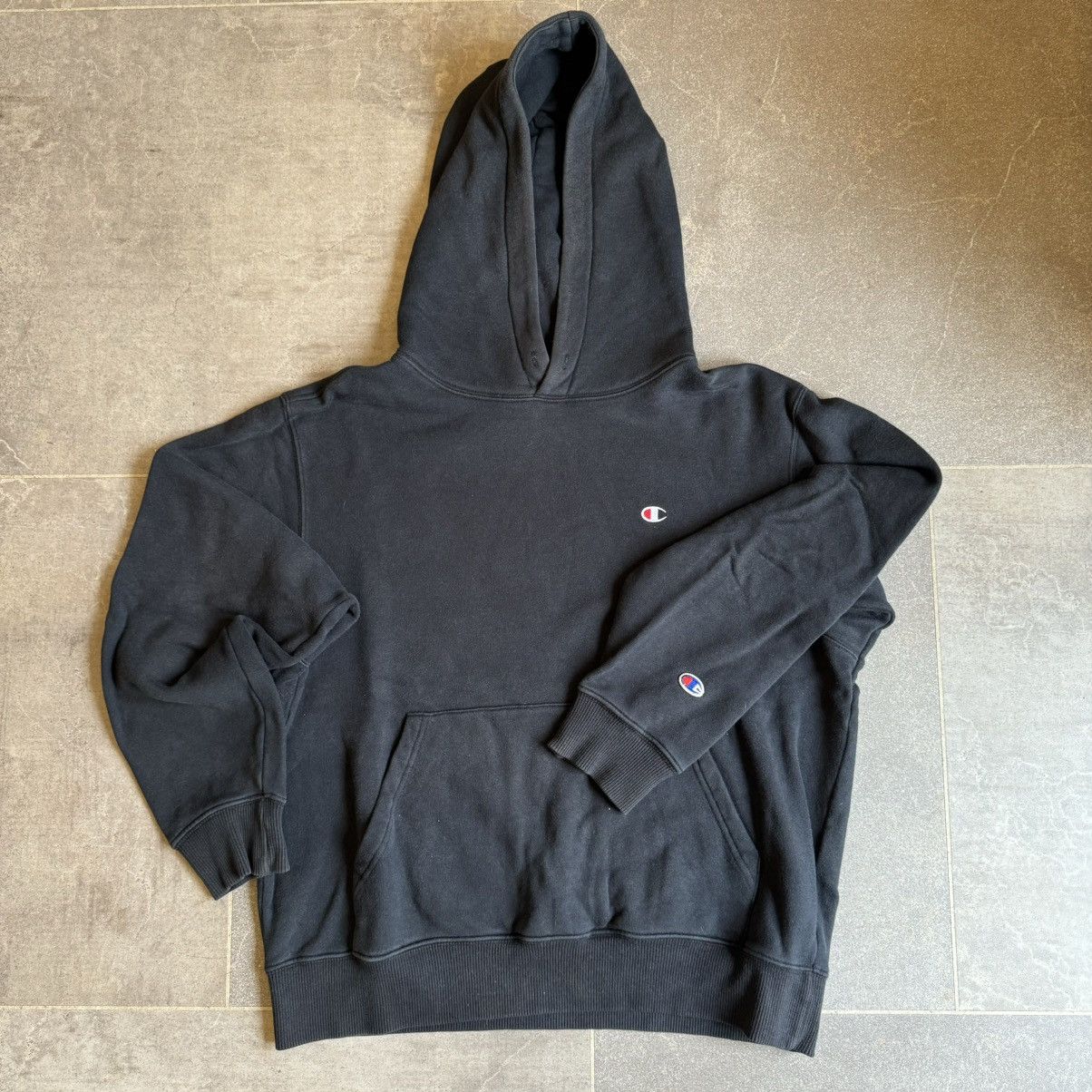 Vintage Champion Hoodie Black Medium T-Shirts, Sweatshirt | PodTeesHub.com