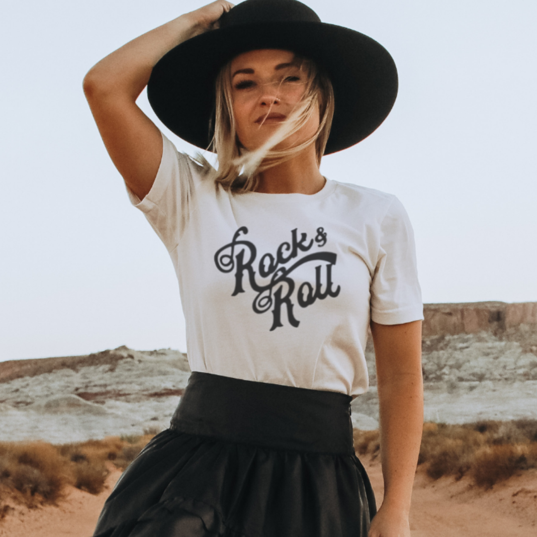 Rock and Roll Graphic Tee Hoodie, Sweatshirt | PodTeesHub.com