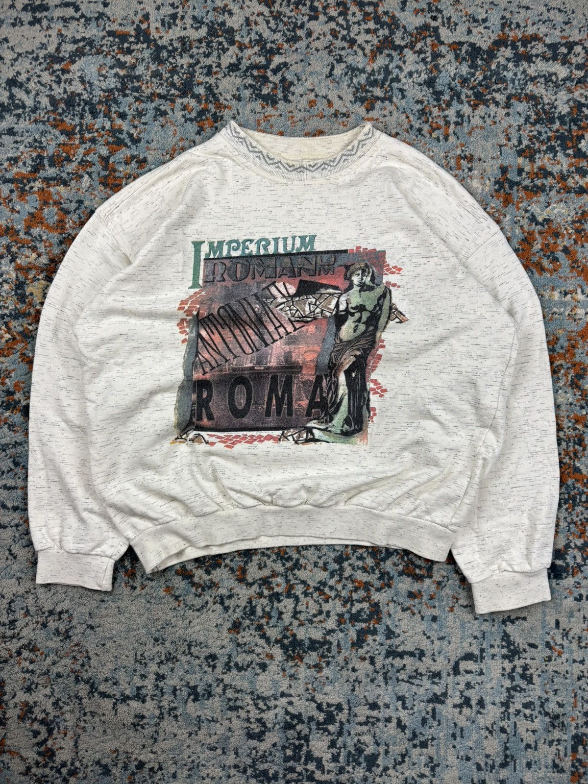 Vintage 80s Roman Empire Roma Graphic Sweatshirt Crewneck T-Shirts, Hoodie | PodTeesHub.com