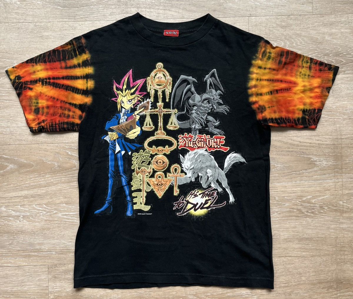 Vintage 1996 Yu Gi Oh Tie Dye Anime Tee Hoodie, Sweatshirt | PodTeesHub.com