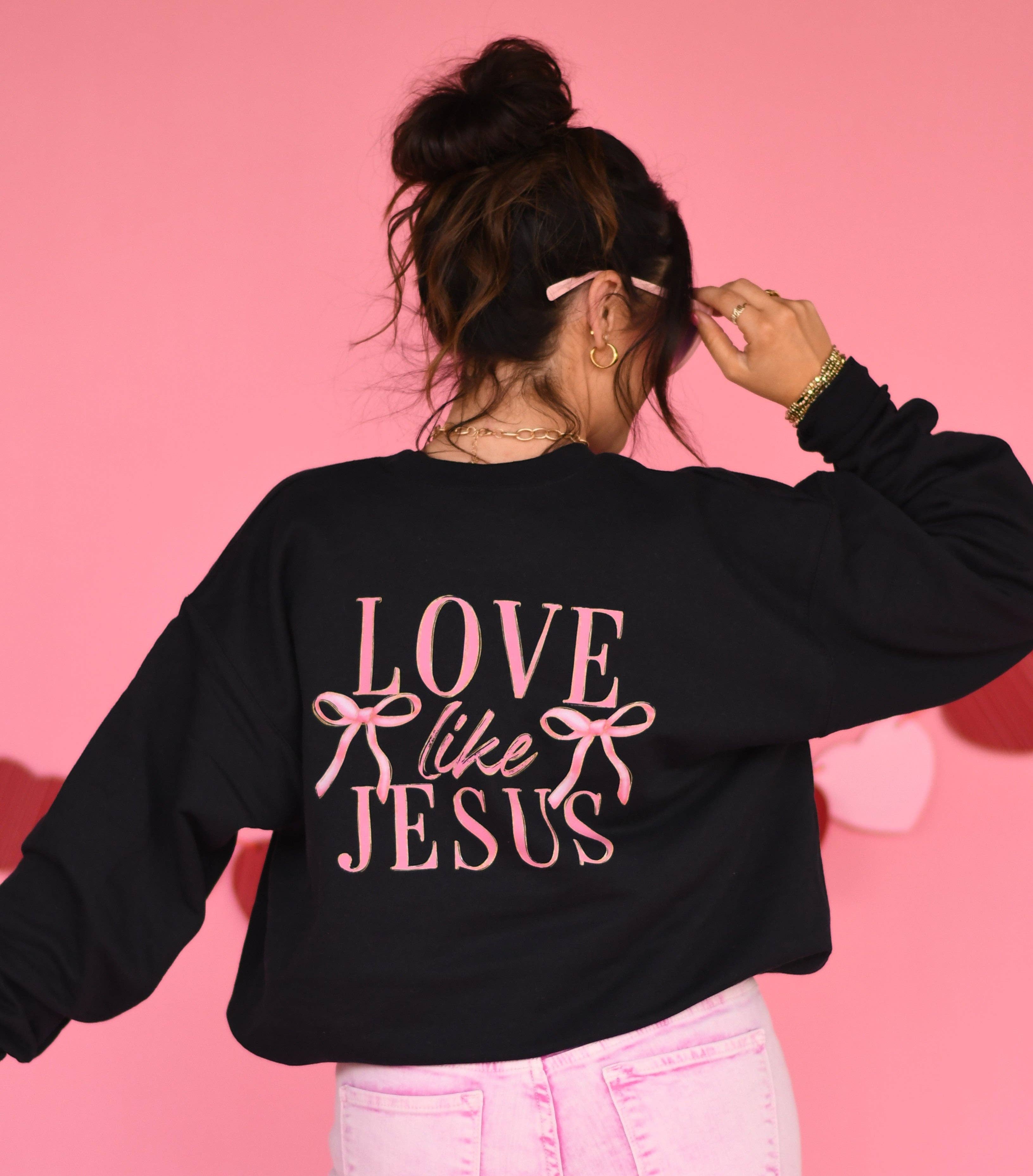Love Like Jesus Bows Sweatshirt T-Shirts, Hoodie | PodTeesHub.com