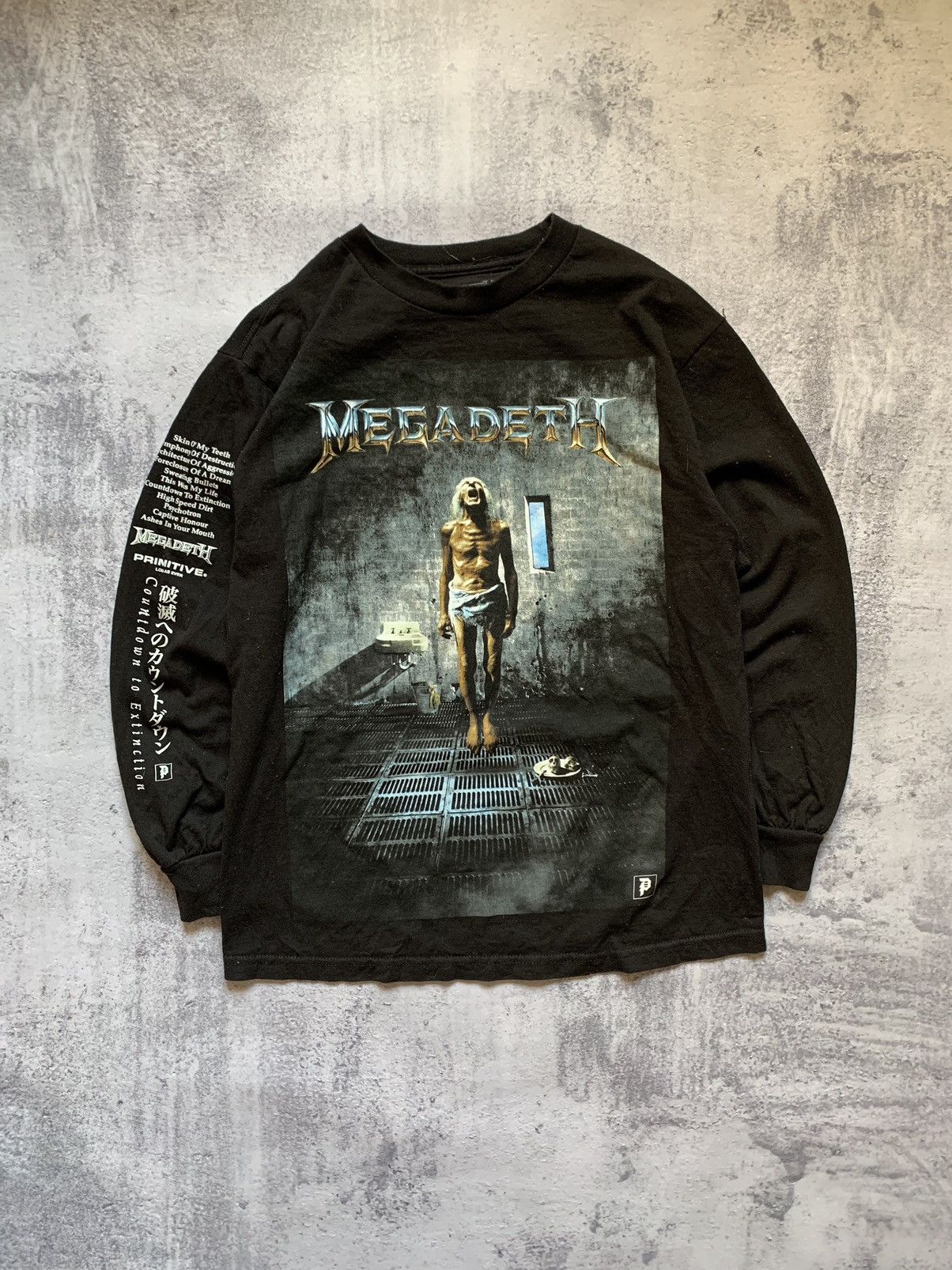 Primitive Skateboarding X Megadeth Band Long Sleeve T Shirt Hoodie, Sweatshirt | PodTeesHub.com