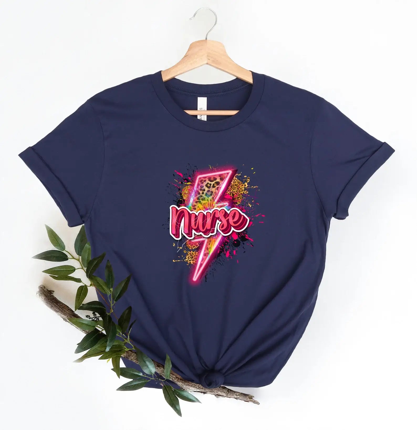 Leopard Nurse T-Shirt Hoodie, Sweatshirt | PodTeesHub.com