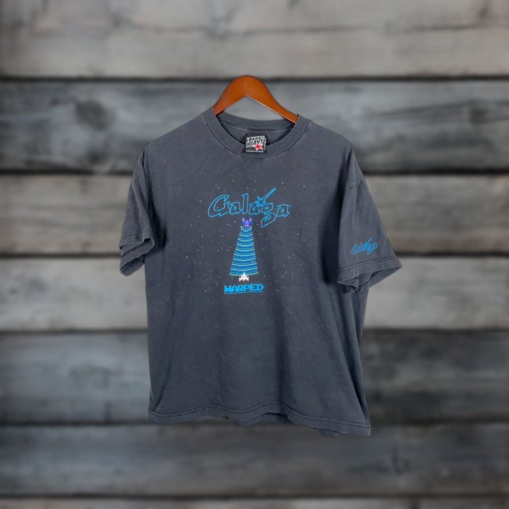 Vintage Galaga Video Game Promo T Shirt Men S Large Faded Black 2005 Retro Gaming Collection Hoodie, Sweatshirt