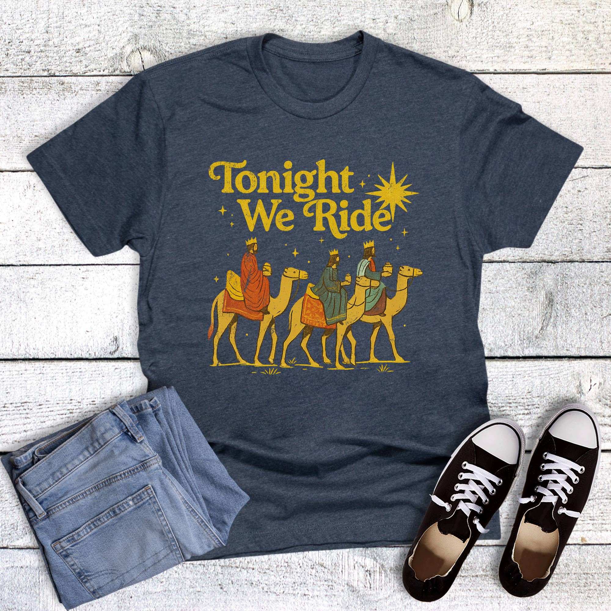 Christmas Tonight We Ride Graphic Tee Hoodie, Sweatshirt | PodTeesHub.com