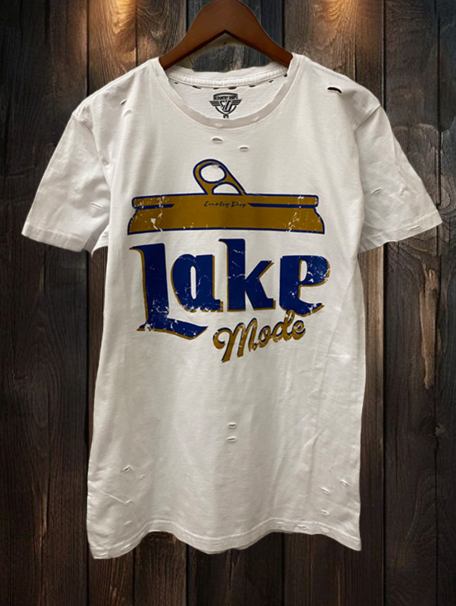 Lake Mode Distressed  Vintage T Shirt Hoodie, Sweatshirt | PodTeesHub.com