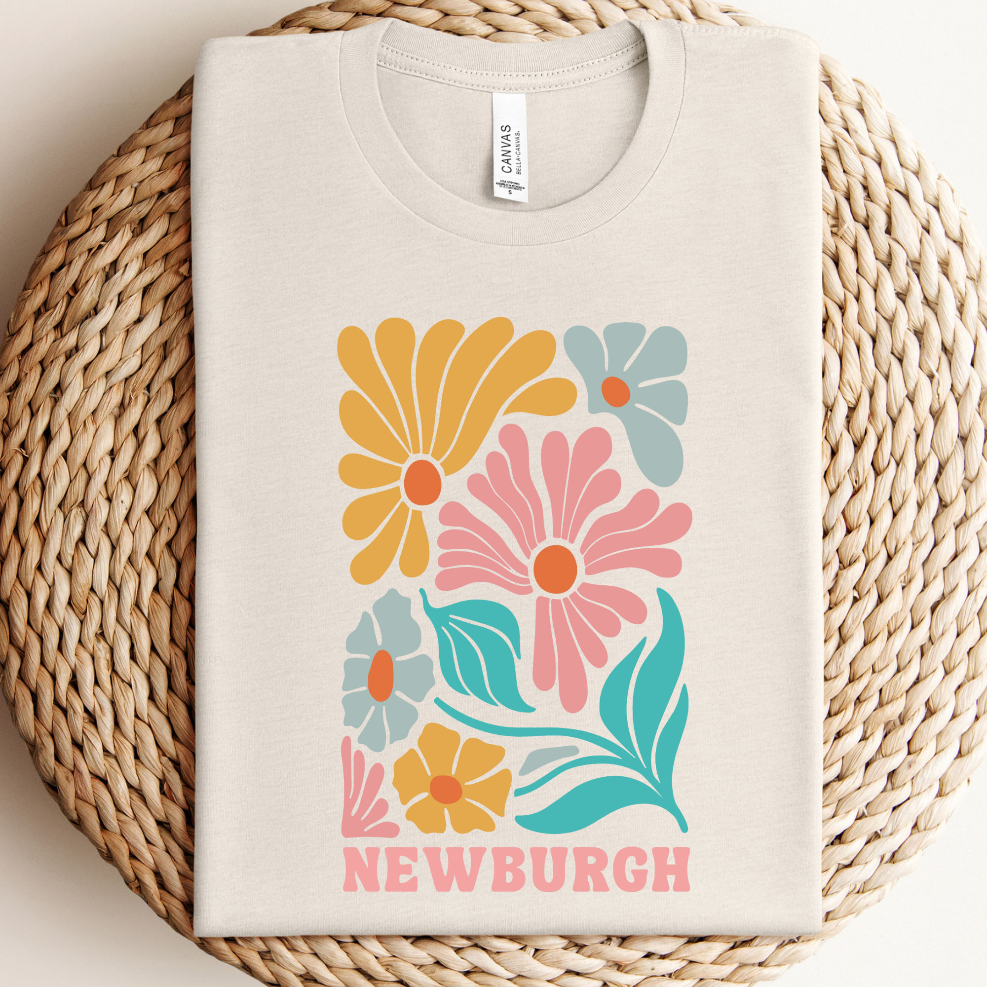 Spring Custom City Floral Graphic Tee Hoodie, Sweatshirt | PodTeesHub.com