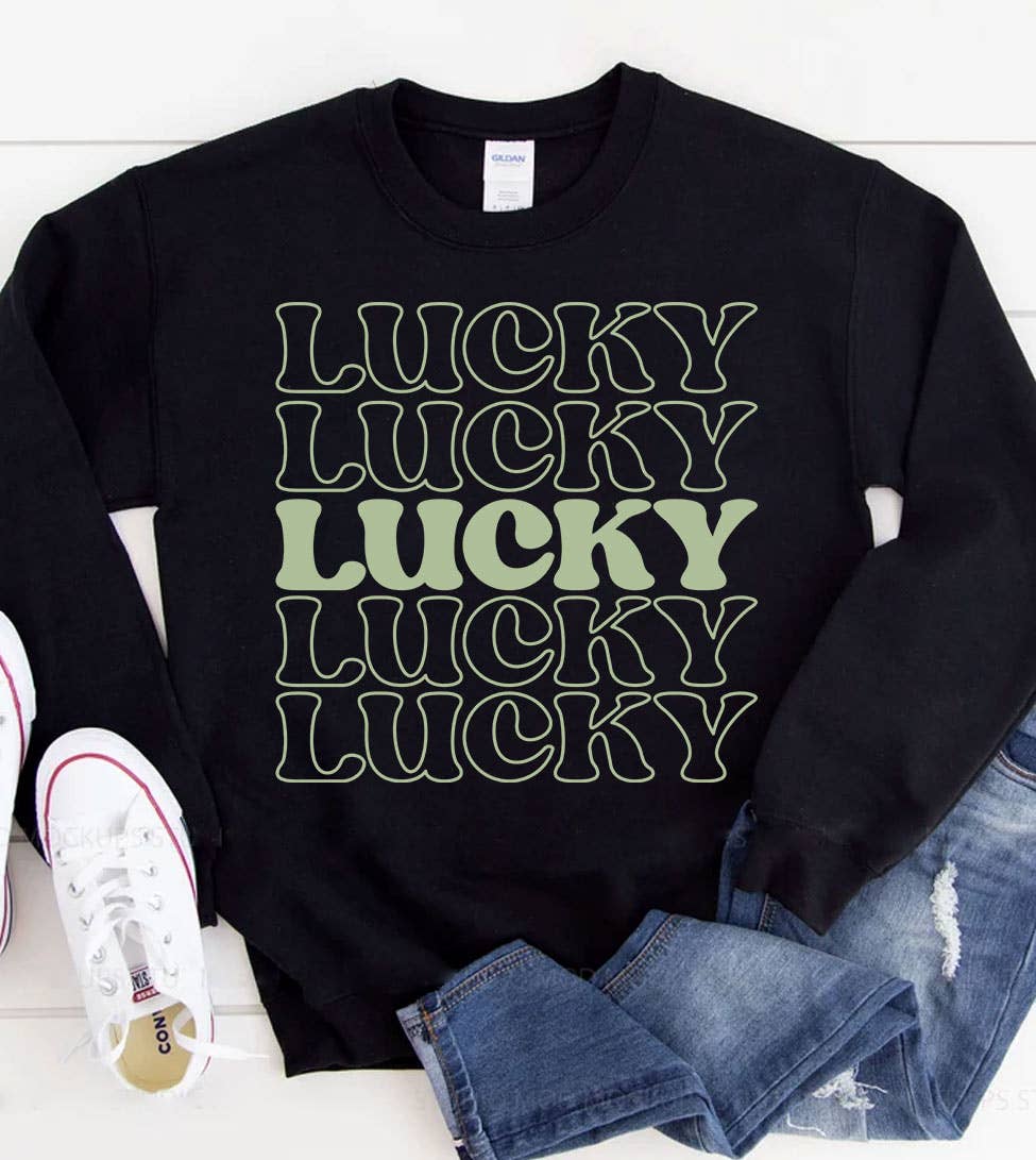 Lucky x5 - St. Patrick's Day Luck Cute Fun Irish Sweatshirt T-Shirts, Hoodie | PodTeesHub.com