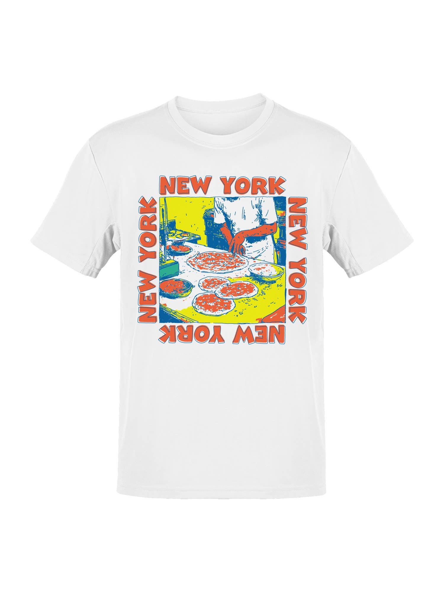 Vibrant New York Pizza Art Men's T-Shirt Hoodie, Sweatshirt | PodTeesHub.com