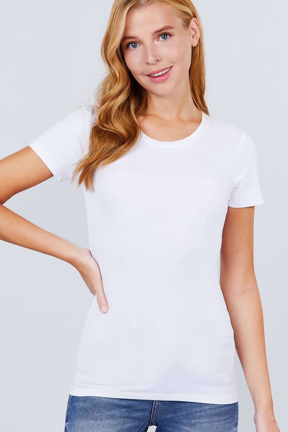 ...SI-17004 Fitted Short Sleeve Crew Neck Cotton Jersey Top T-Shirts, Hoodie, Sweatshirt | PodTeesHub.com