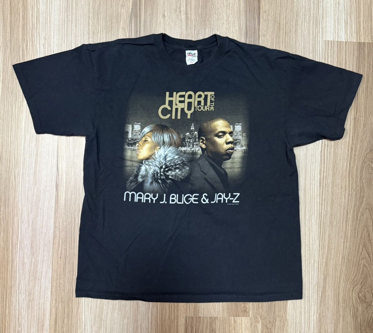 Rap Tees Heart Of The City Tour 2007 Mary J Blige Jay Z Size Xl Hoodie, Sweatshirt | PodTeesHub.com
