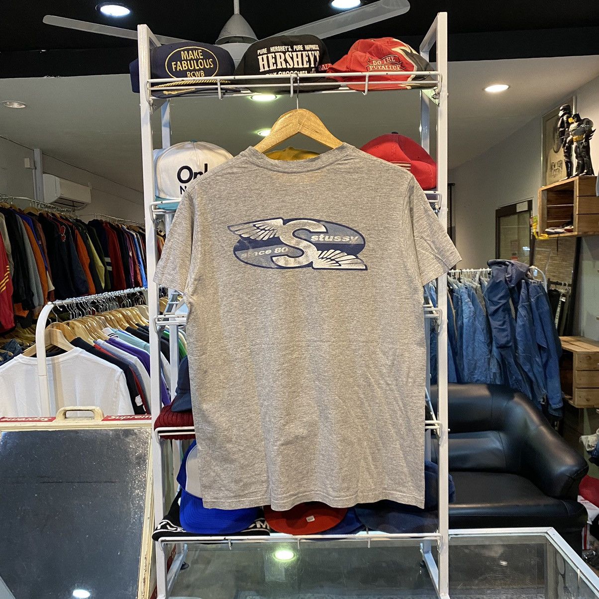 Stussy Very Rare 90 S Og Stussy Wings Distress Tee Hoodie, Sweatshirt | PodTeesHub.com