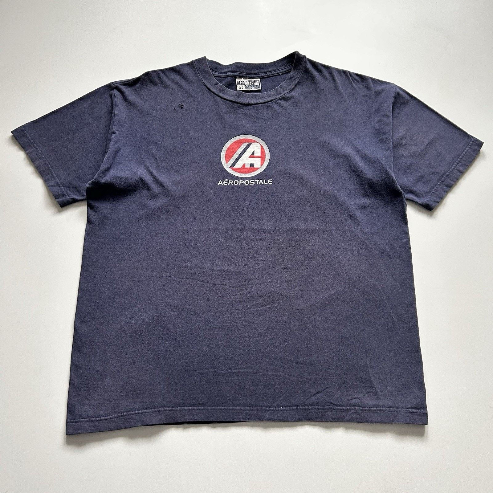 Vintage 90s Aeropostale Xl Logo Faded Navy Blue Rare T-Shirts, Hoodie, Sweatshirt