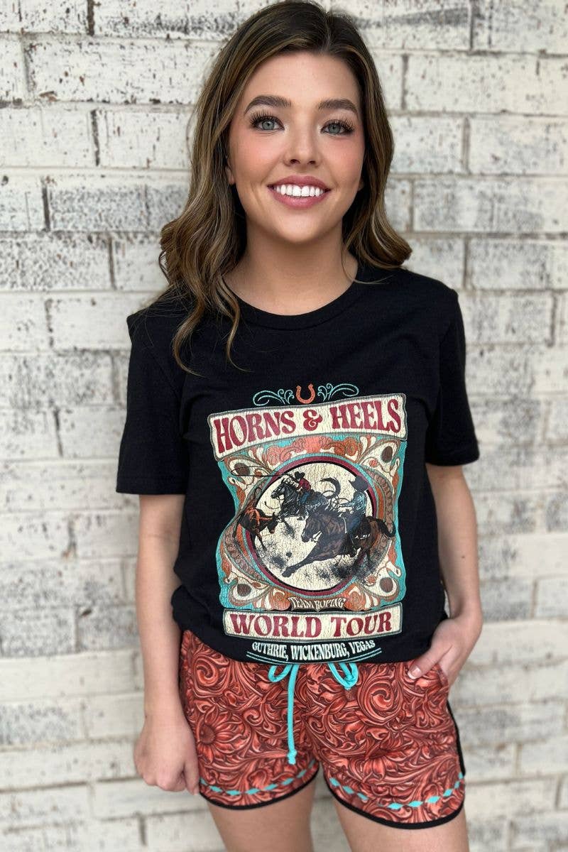 Team Roping World Tour Tee Hoodie, Sweatshirt | PodTeesHub.com