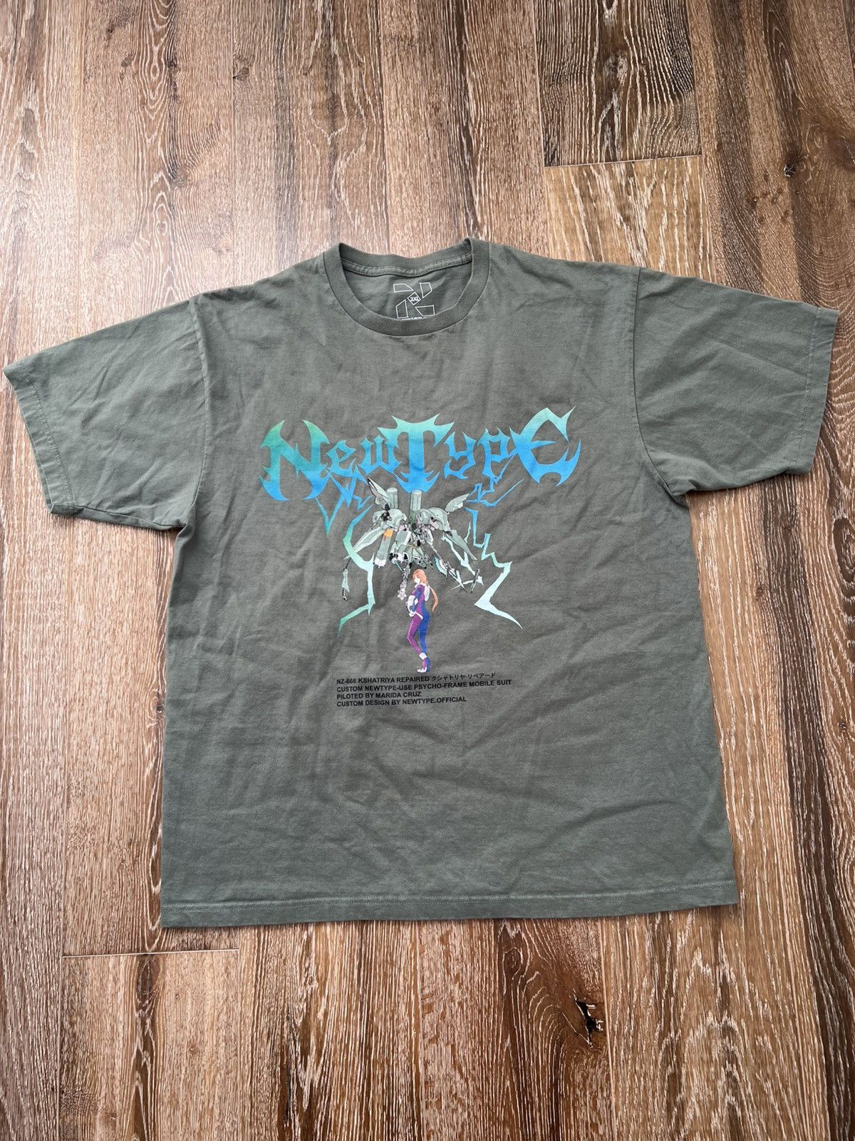 Vintage Gundam Green Kshatriya Repaired Graphic Tee Hoodie, Sweatshirt | PodTeesHub.com