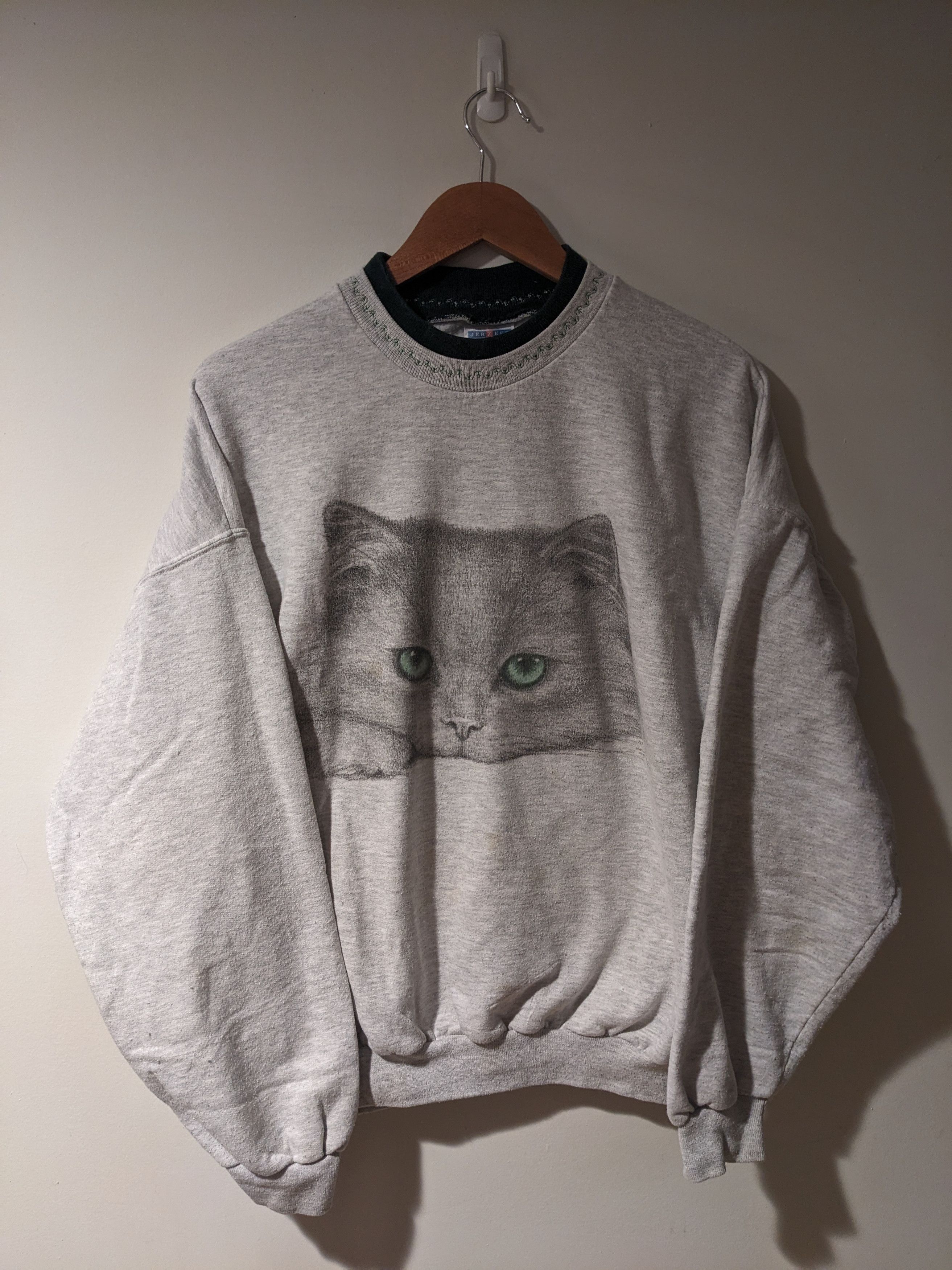 Vintage 90s Cat Persian Animal Nature Paw X Large Sweatshirt T-Shirts, Hoodie | PodTeesHub.com