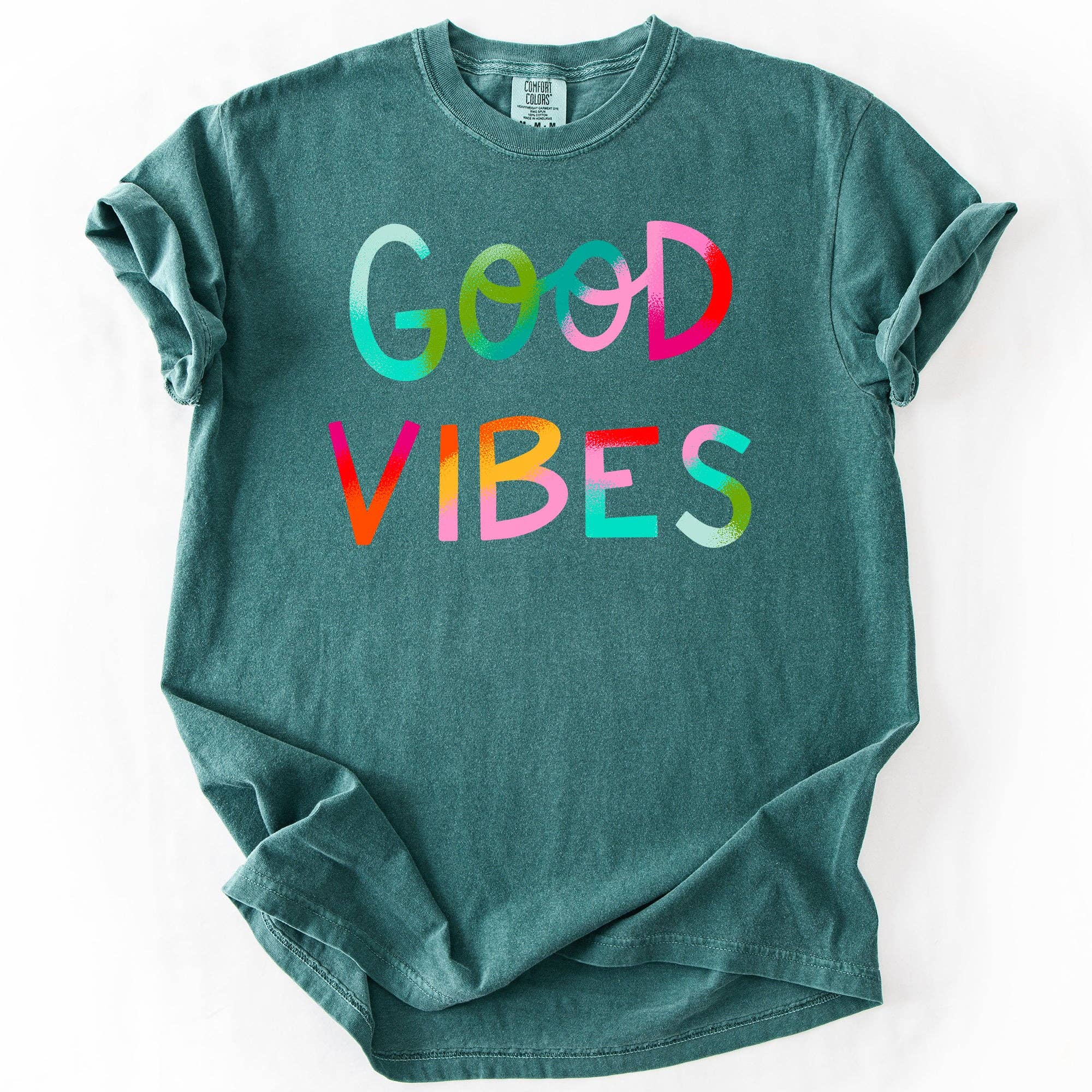 Good Vibes, Positivity, Mental Health Comfort Colors T-Shirt Hoodie, Sweatshirt | PodTeesHub.com