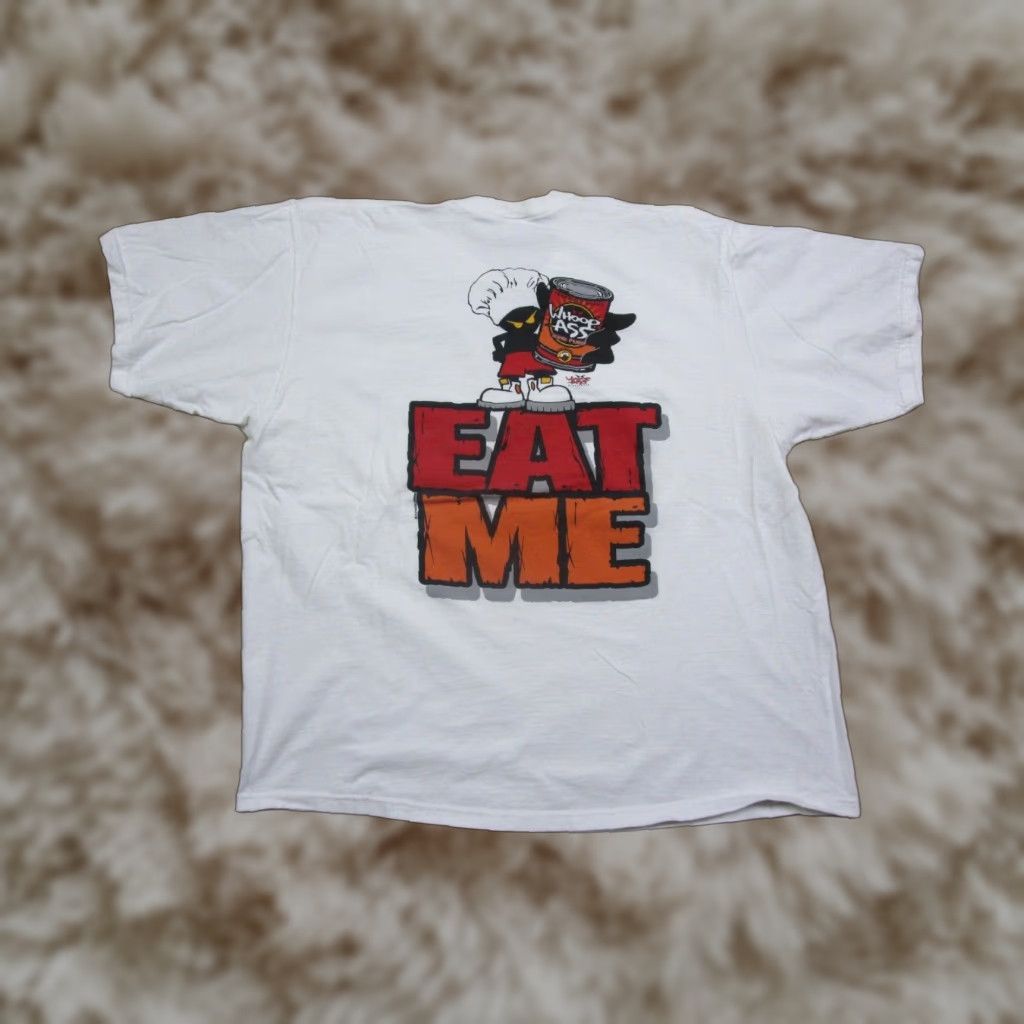 Vintage Whoop Ass Sportswear Eat Me Joke Funny T Shirt Xxl White Mens 2xl 90s Retro Sportswe Hoodie, Sweatshirt