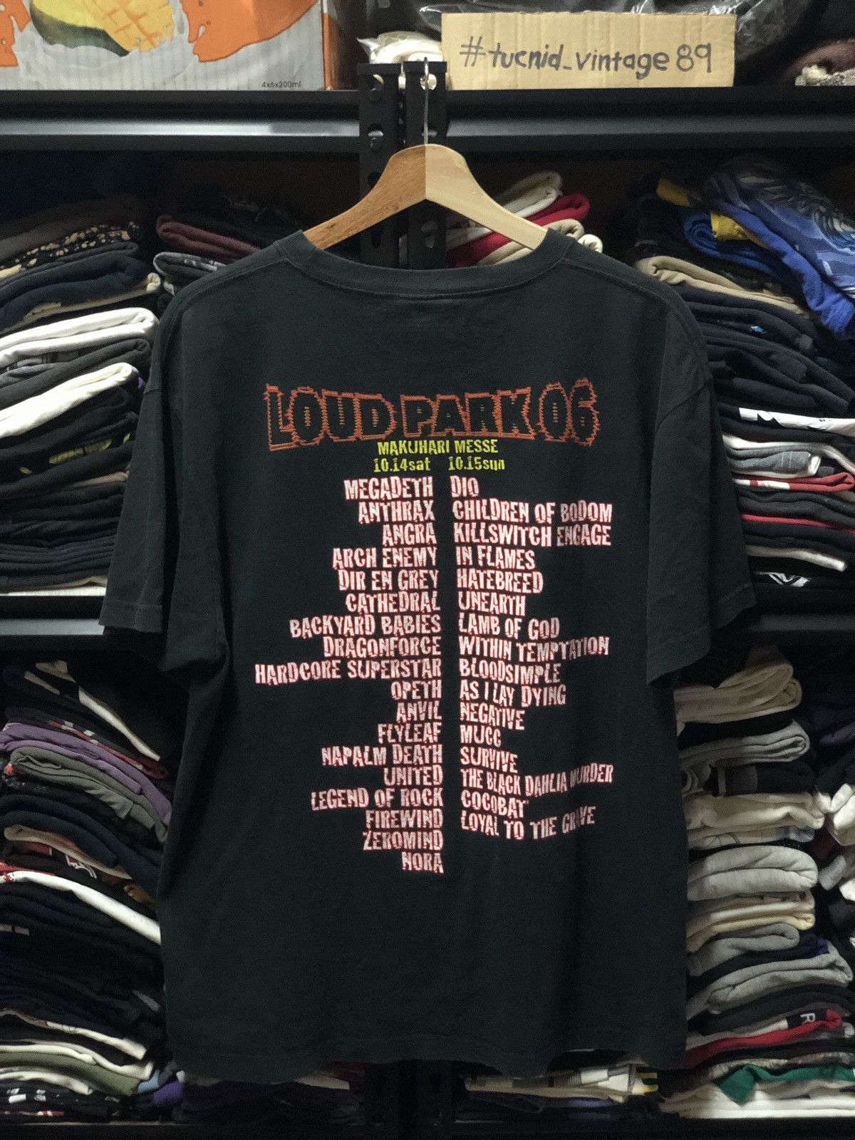 Vintage 2006 Loud Park Tshirt Megadeath Dio Anthrax Hoodie, Sweatshirt | PodTeesHub.com