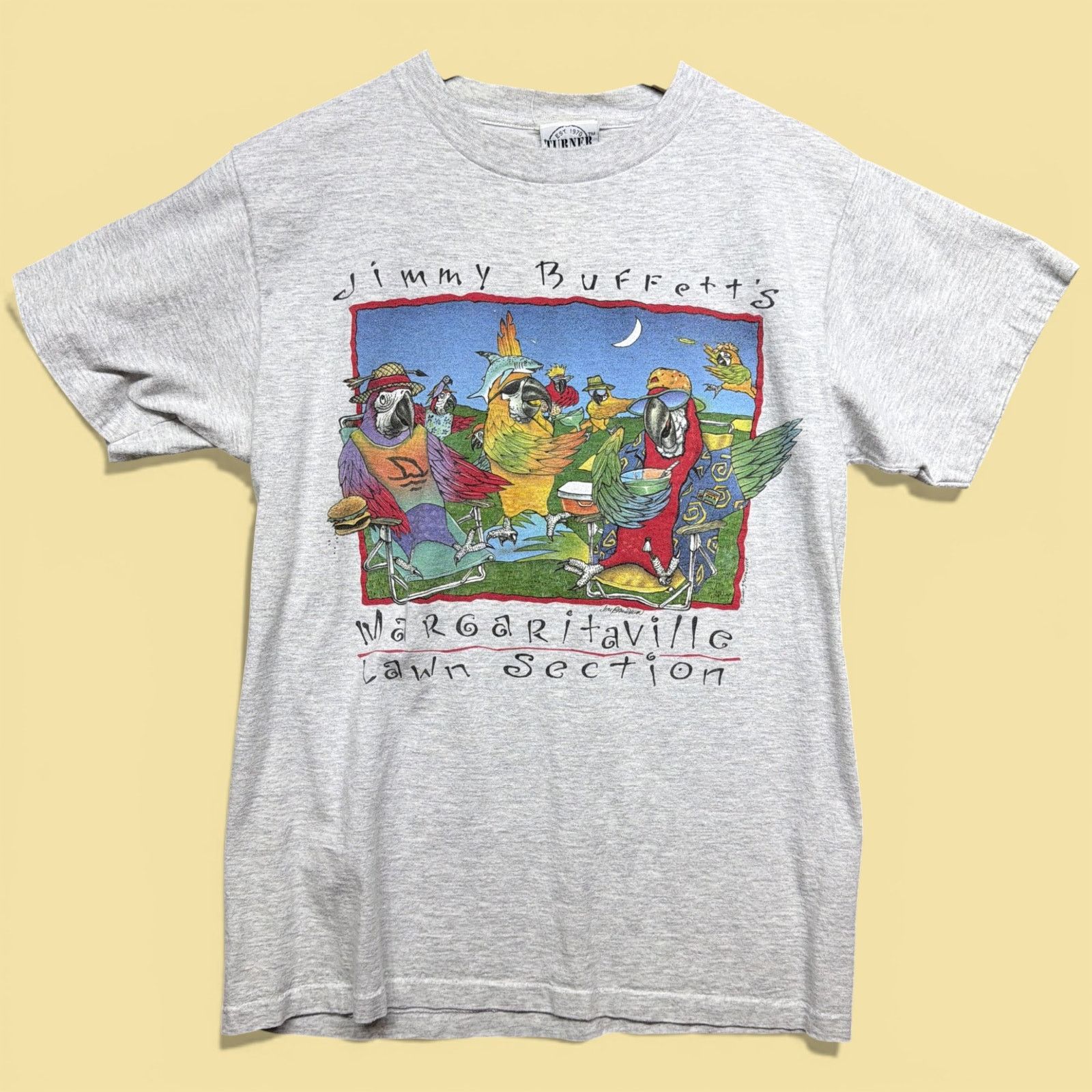 Vintage Jimmy Buffett 90s Tour T Shirt Size Medium Hoodie, Sweatshirt | PodTeesHub.com