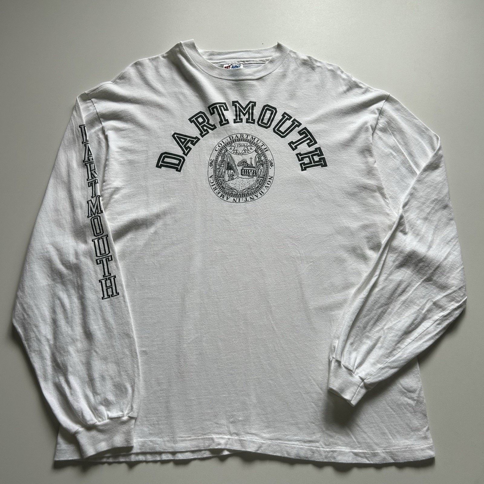 Hanes Vintage 90s Dartmouth Long Sleeve Xl Made Usa T-Shirts, Hoodie, Sweatshirt